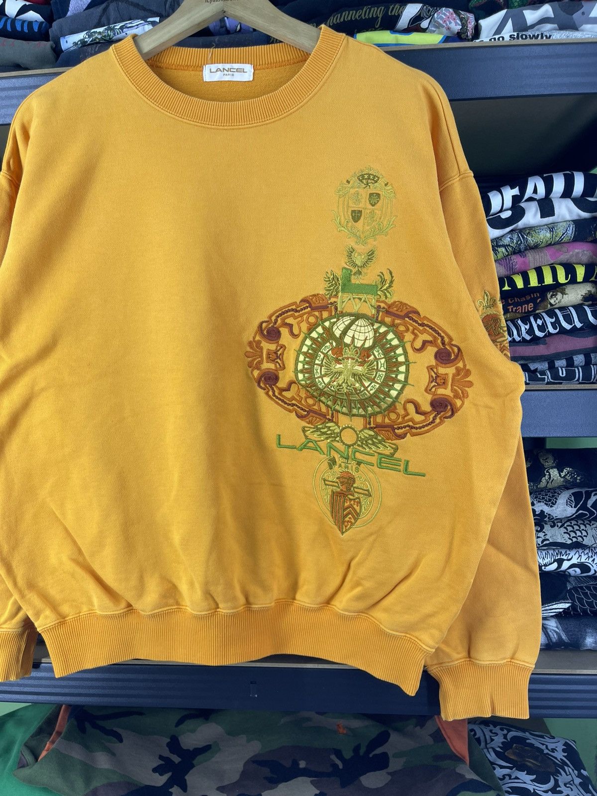Lancel Vintage Lancel Paris Embroidered Sweatshirt Size US L / EU 52-54 / 3 - 2 Thumbnail