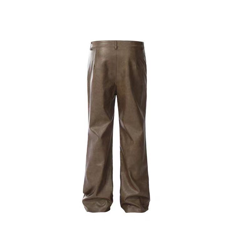 Japanese Brand × Vintage Outdoor retro fashion washed pu leather pants Size US 28 / EU 44 - 5 Thumbnail