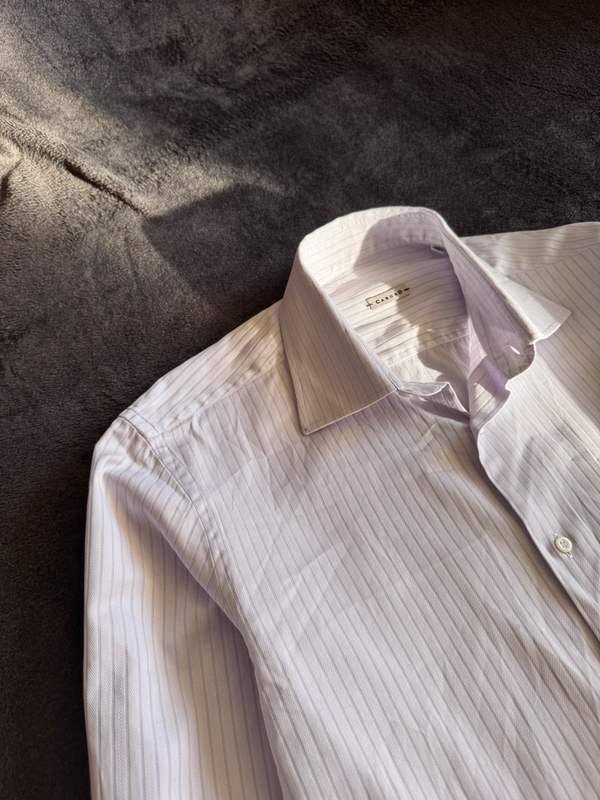 Caruso Caruso luxury cotton men's shirt Size US S / EU 44-46 / 1 - 2 Thumbnail
