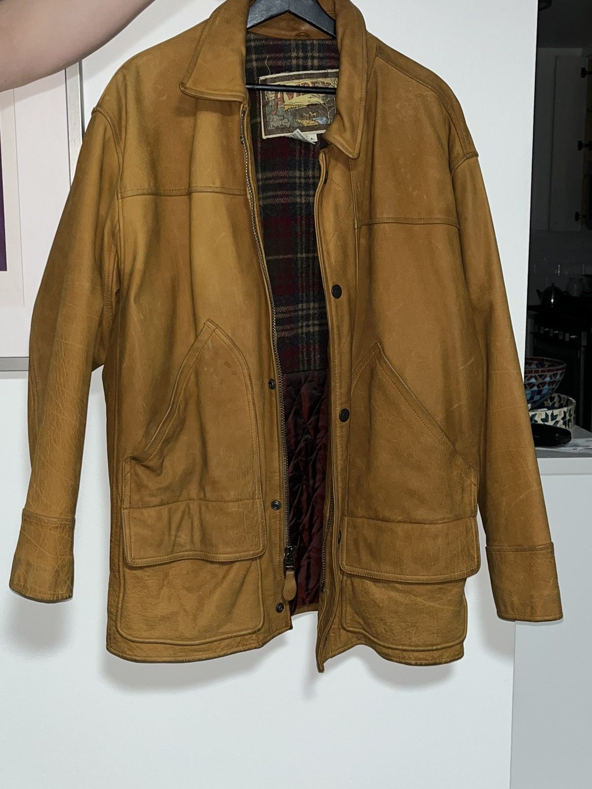 Avirex × Vintage Vintage Avirex Nubuck Leather Jacket Size US XL / EU 56 / 4 - 3 Thumbnail