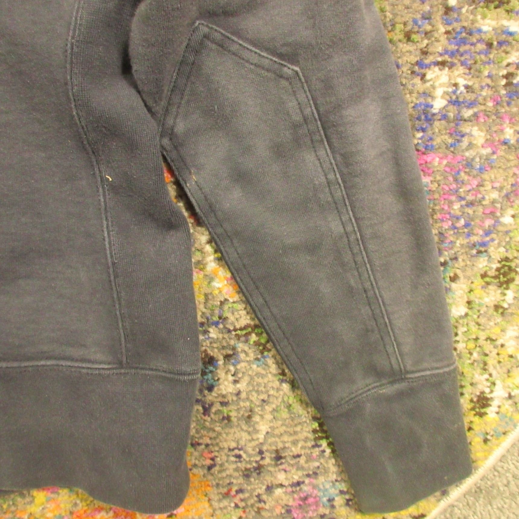 Vintage American Giant Hoodie Womens M Black heavy Cotton Fleece Full Zip USA Faded Size M / US 6-8 / IT 42-44 - 6 Thumbnail