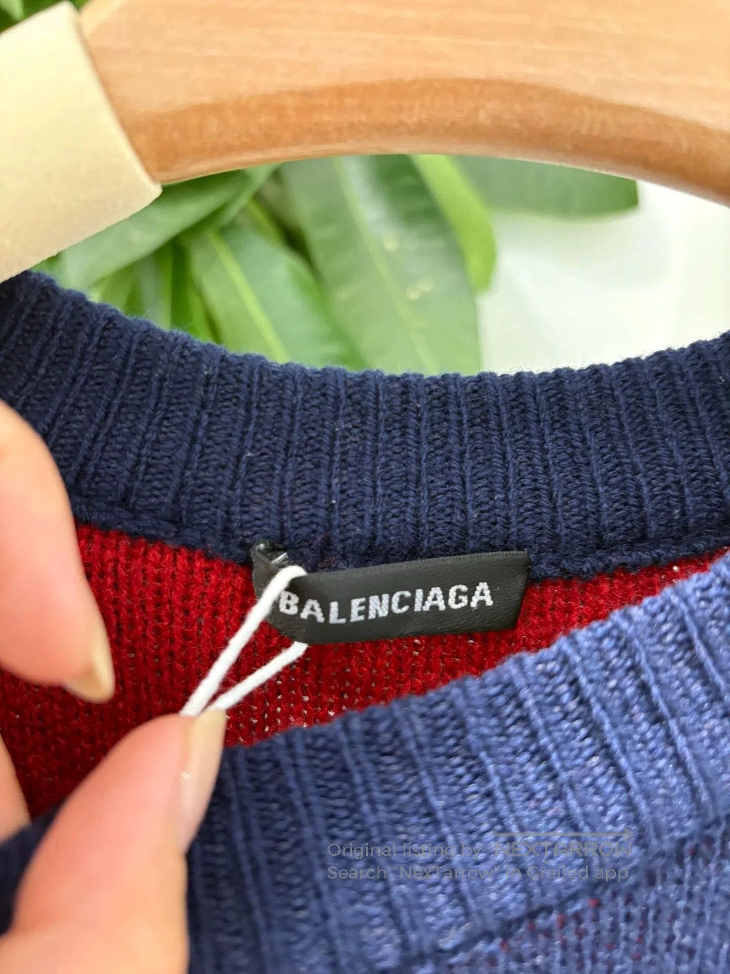 Balenciaga Balenciaga Navy Blue Full Bullet Screen Wool Sweater. Size US M / EU 48-50 / 2 - 2 Thumbnail