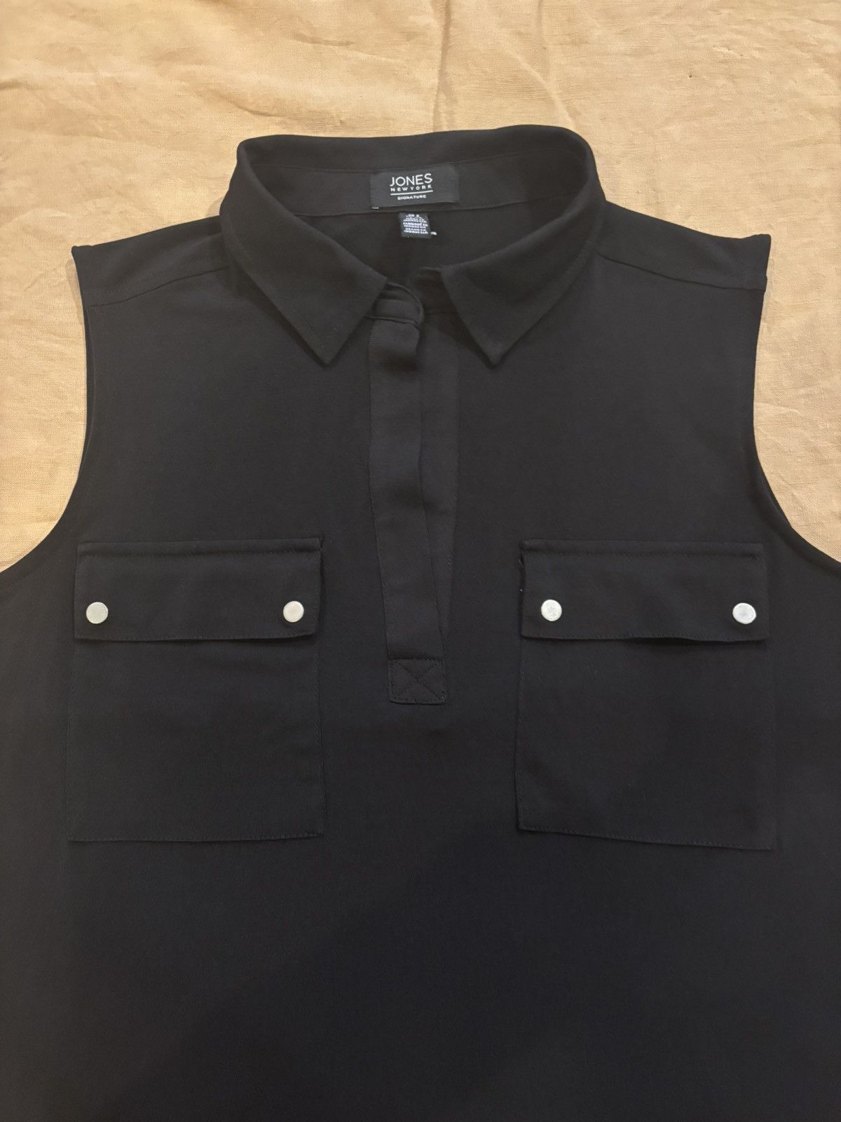 Jones New York Sleeveless collared top.wt-81 Size S / US 4 / IT 40 - 2 Thumbnail