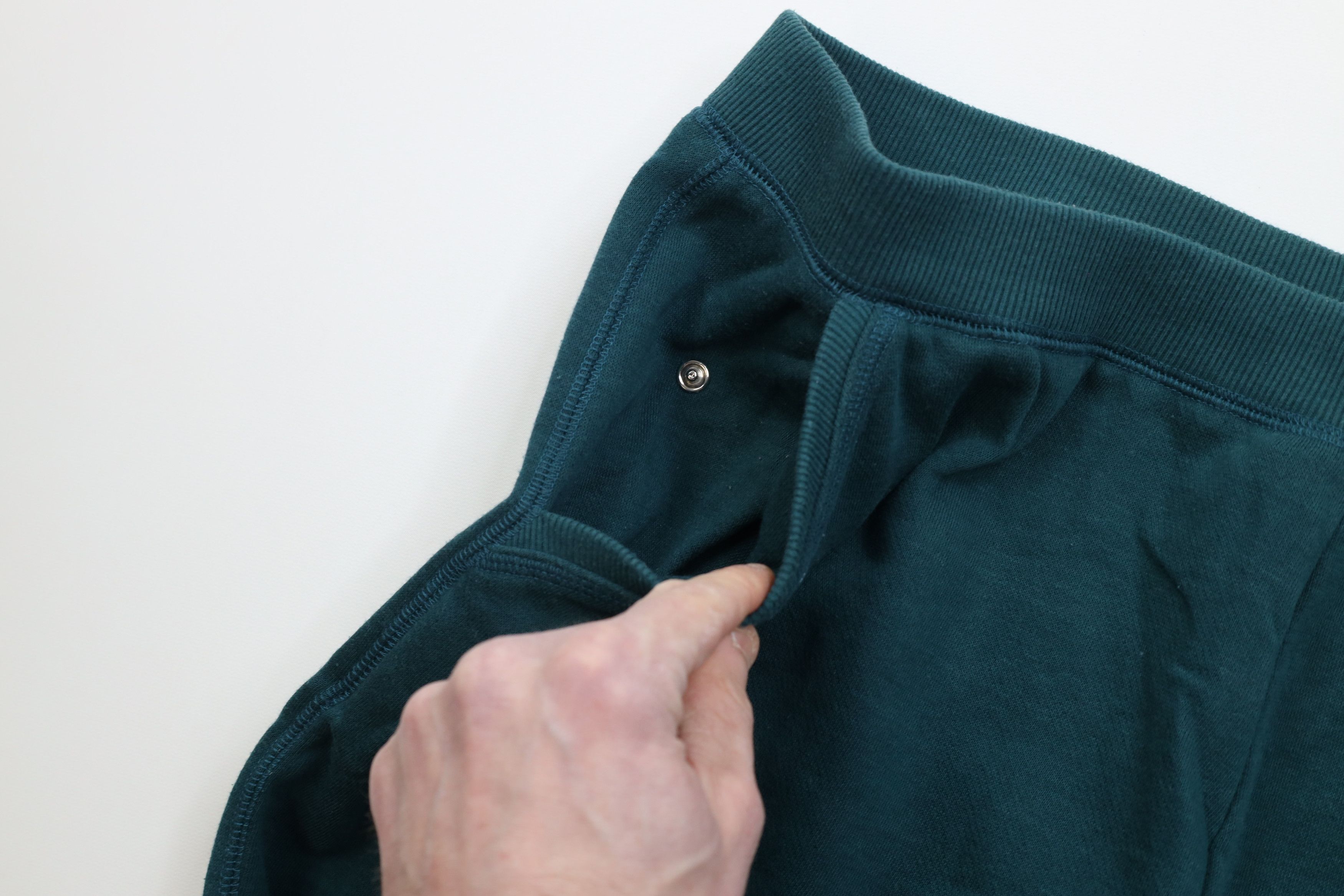 Vintage Vintage 90s Streetwear Blank Cuffed Sweatpants Joggers Green Size 36" / US 14 / IT 50 - 8 Thumbnail