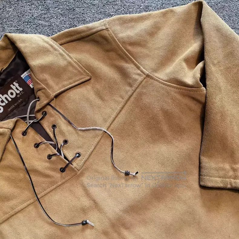 Schott Schott Western cowboy suede shirt jacket Size US L / EU 52-54 / 3 - 2 Thumbnail