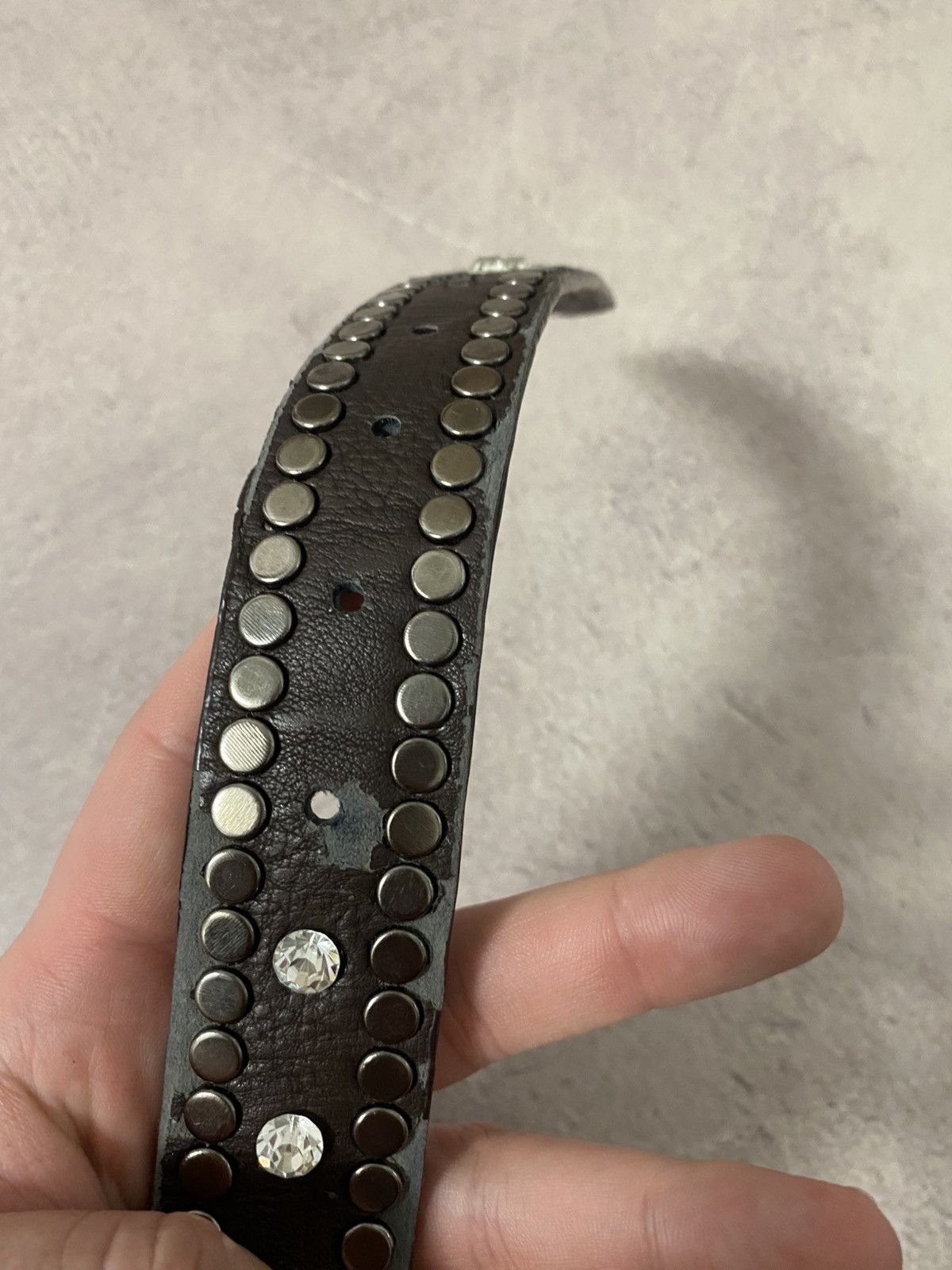 Vintage Belt vintage japanese distressed rhinestones simon style Size ONE SIZE - 7 Thumbnail