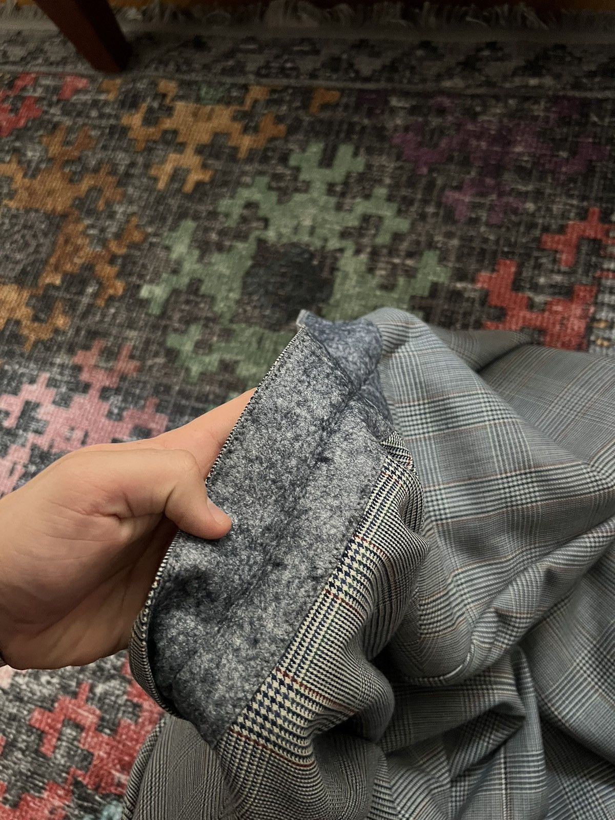 Burberry × Vintage ‼️VINTAGE BURBERRY 100%WOOL/VISCOSE ARCHIVAL BLAZER‼️ Size 46R - 22 Thumbnail