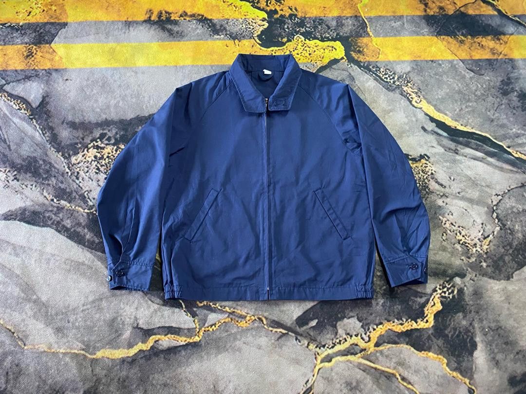 Japanese Brand Navy Blue 👺Unbrand Bombers Jacket Size US S / EU 44-46 / 1 - 1 Thumbnail