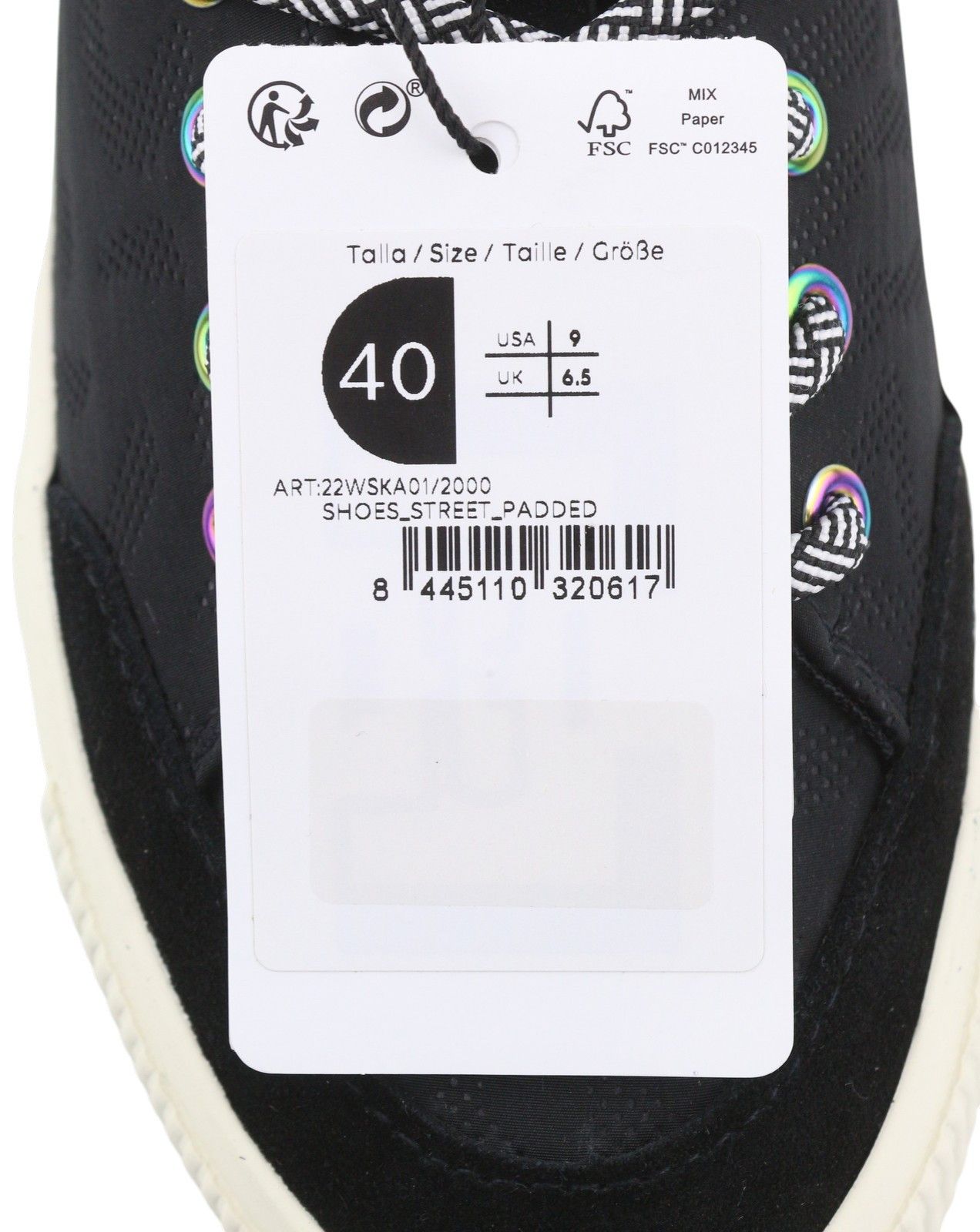 Desigual STREET PADDED EU40 Black Leather Platform Sneakers 88804 Size US 9 / IT 39 - 12 Thumbnail