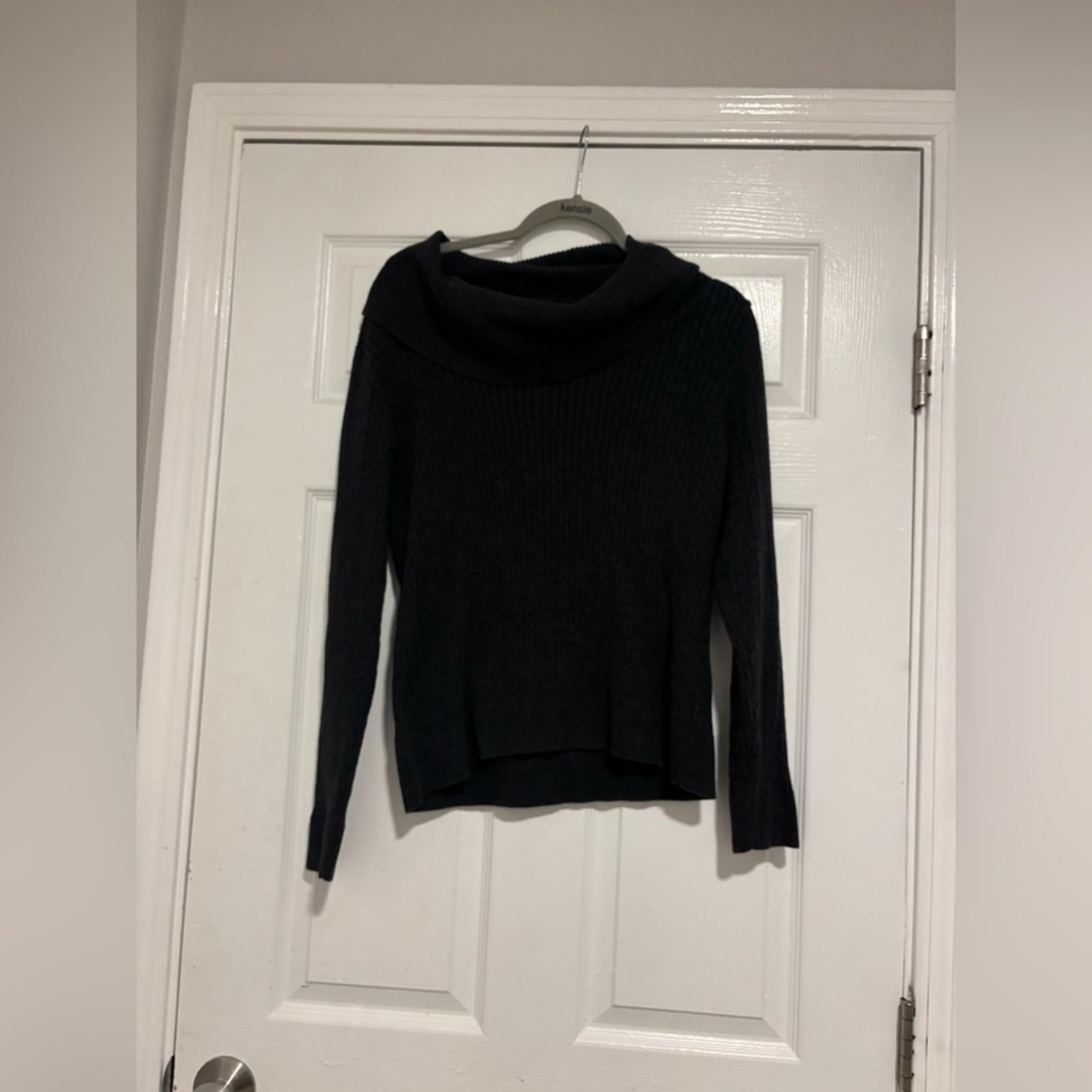 John Dalia Dalia Black Cowl Neck Sweater Size L / US 10 / IT 46 - 1 Thumbnail