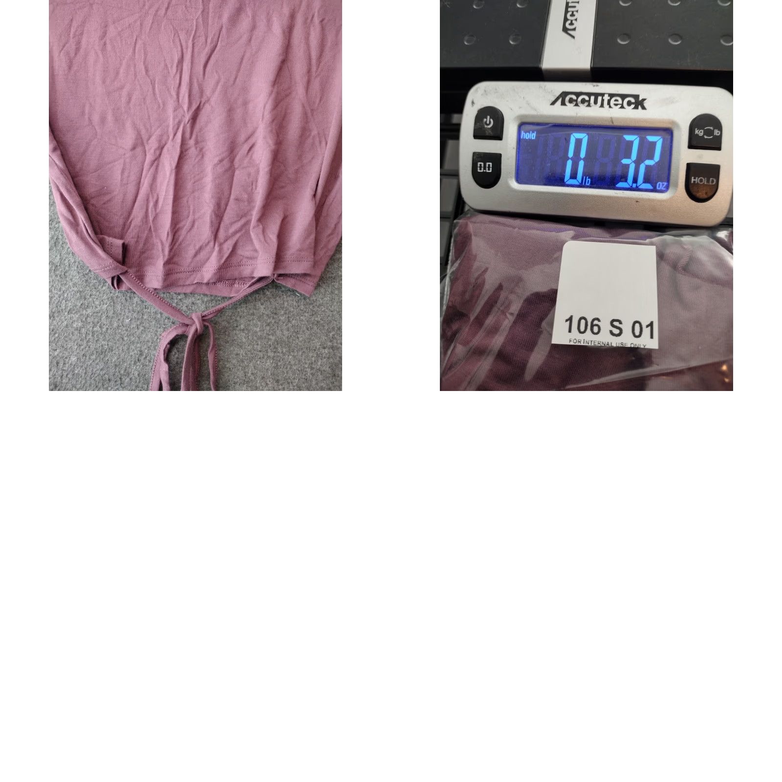 Garage Garage Blouse Shirt Women M Pink/Purple Short Sleeve Scoop Neck Tie - Classic Casual Size M / US 6-8 / IT 42-44 - 8 Thumbnail