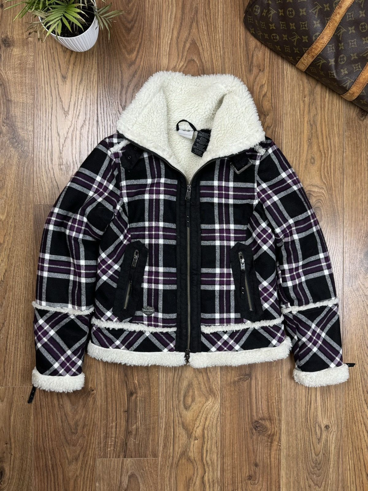 Harley Davidson Vintage sherpa jacket Harley Davidson 00s original item Size M / US 6-8 / IT 42-44 - 1 Thumbnail