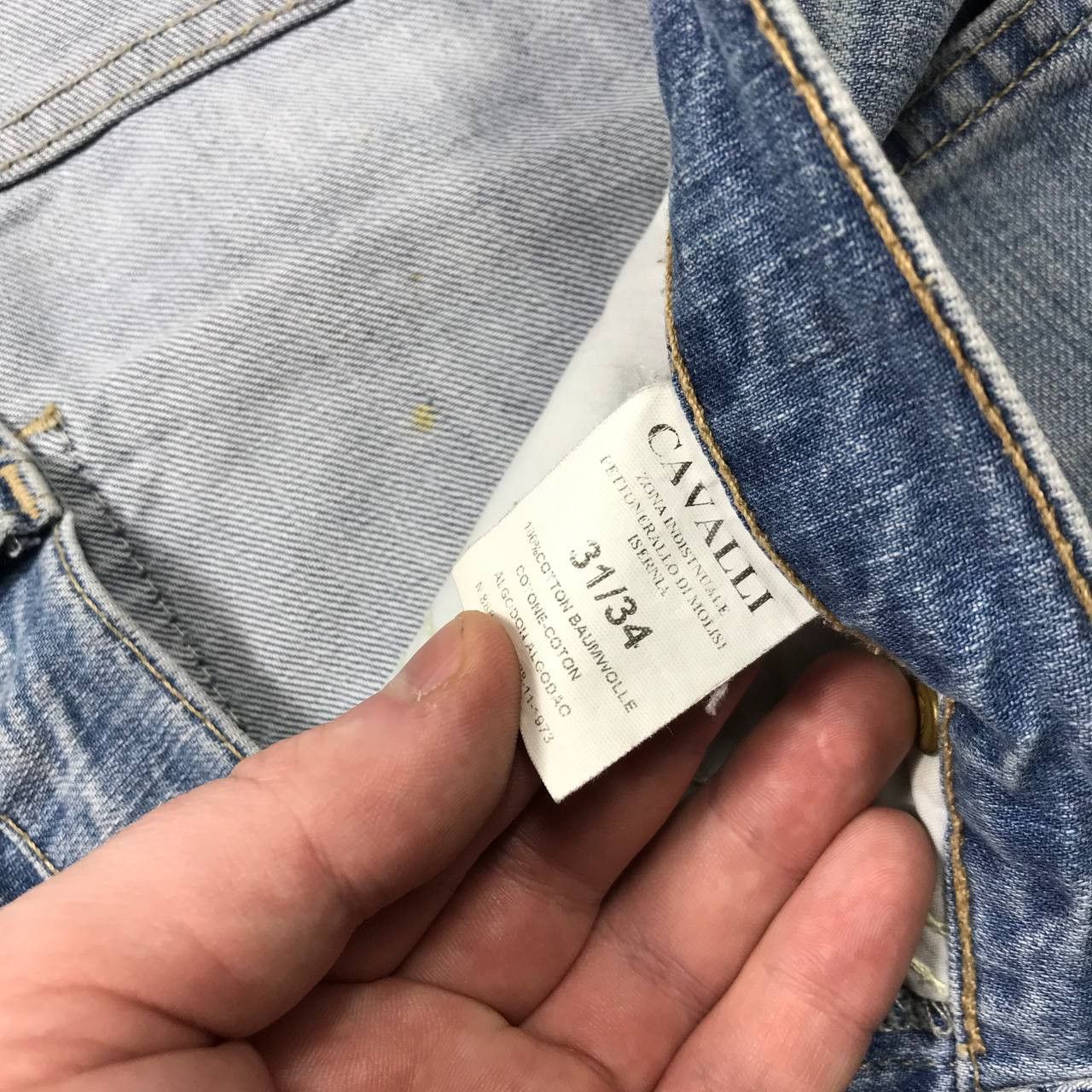 Vintage Vintage 90s Just Cavalli Distressed Baggy Jeans Grunge 31 Size US 31 - 6 Thumbnail