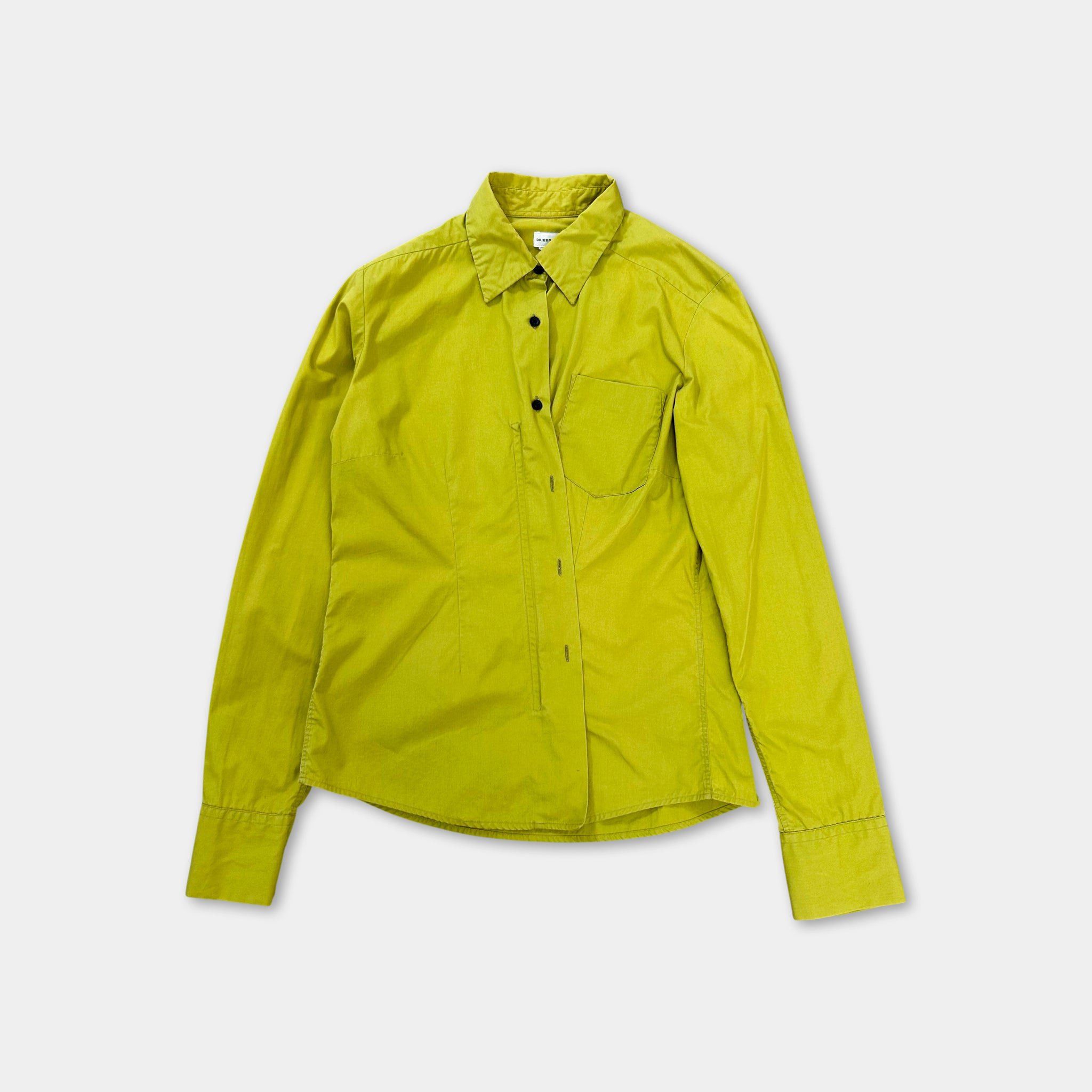 Dries Van Noten Dries Van Noten Button-Zipper Shirt Size 38S - 1 Thumbnail