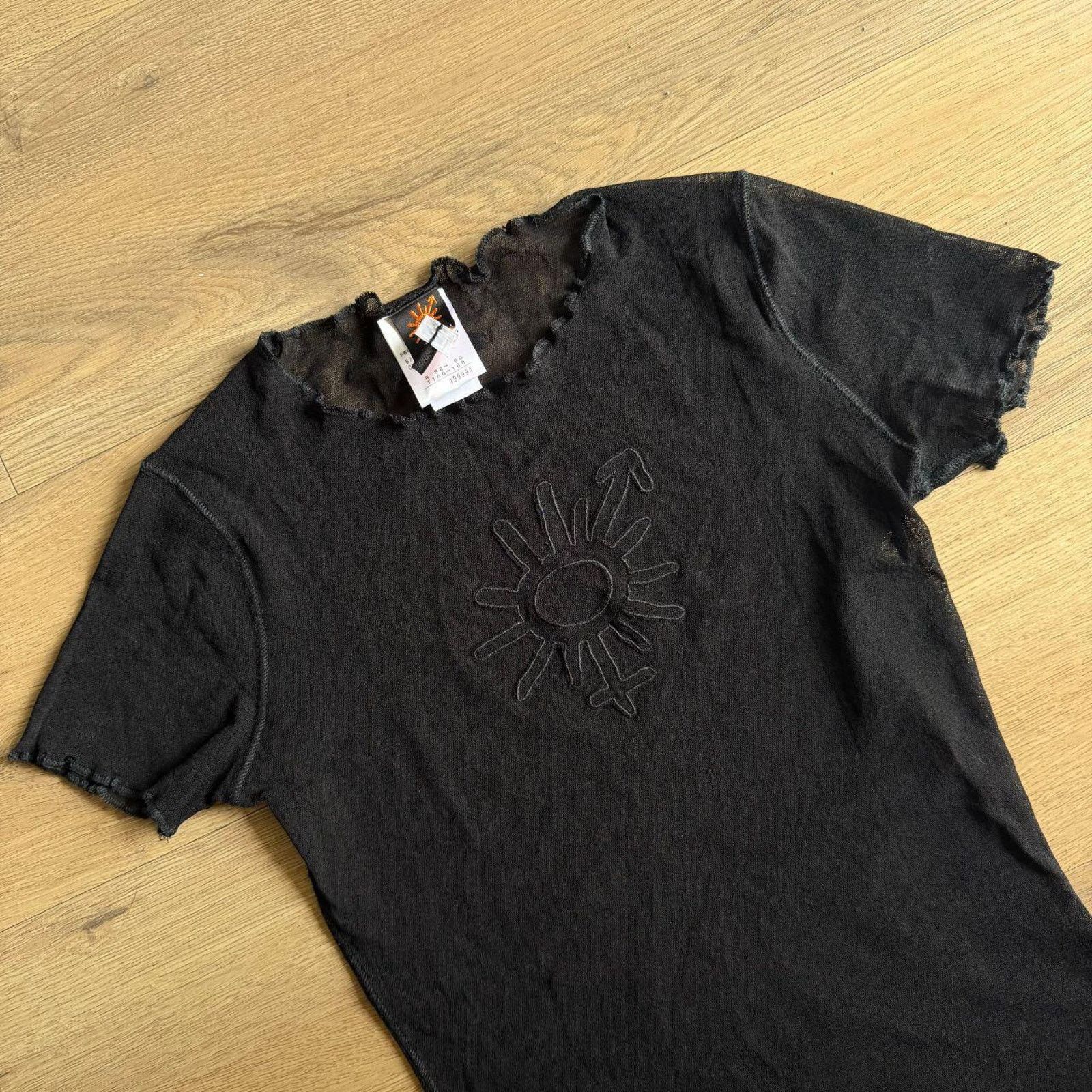 Jean Paul Gaultier Jean Paul Gaultier Soleil Sun Embroidered Mesh T-shirt Black Size M / US 6-8 / IT 42-44 - 5 Thumbnail