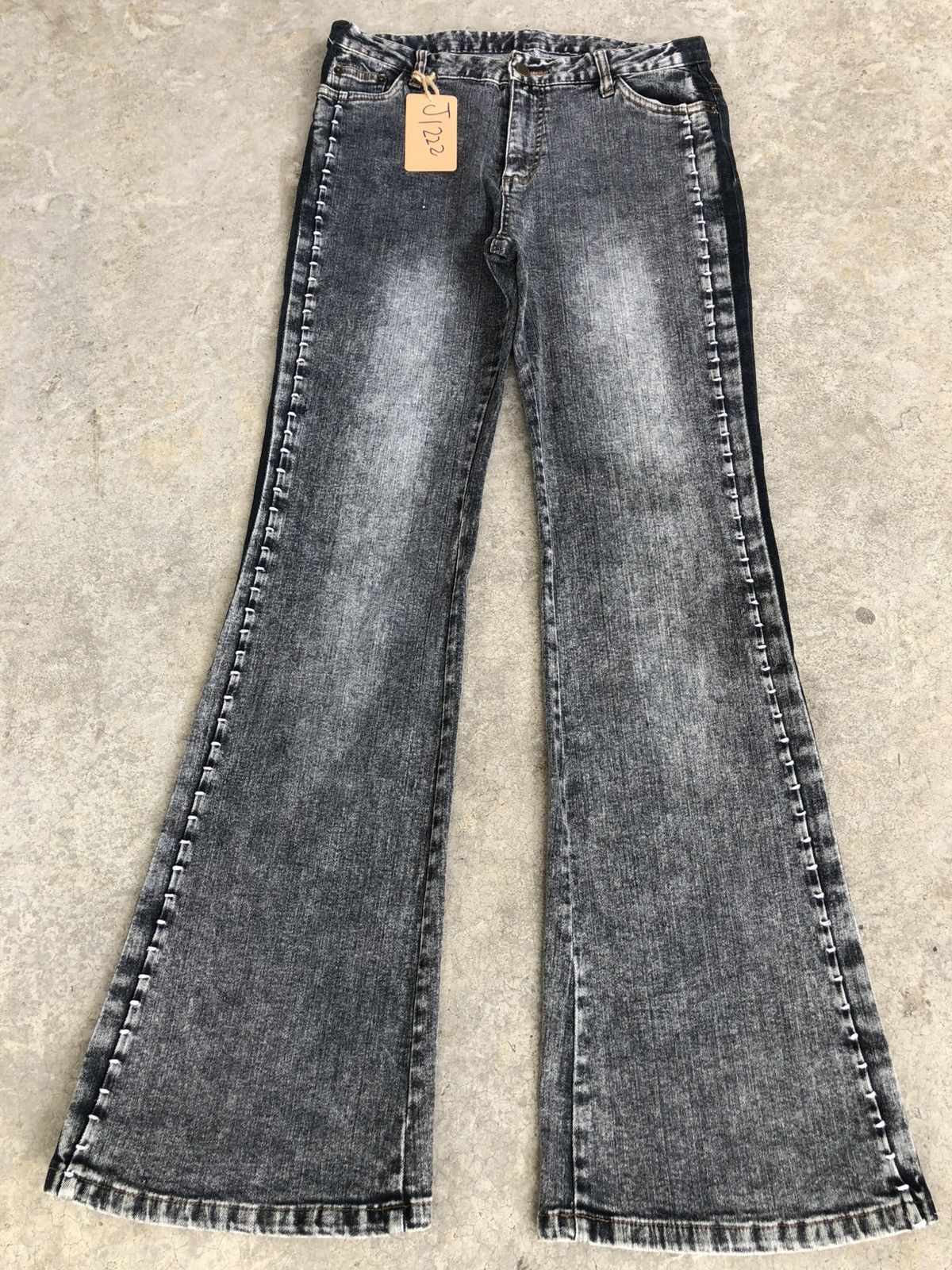 If Six Was Nine Japanese Nouvo Flared Jeans Distressed Jeans Size US 30 / EU 46 - 1 Thumbnail
