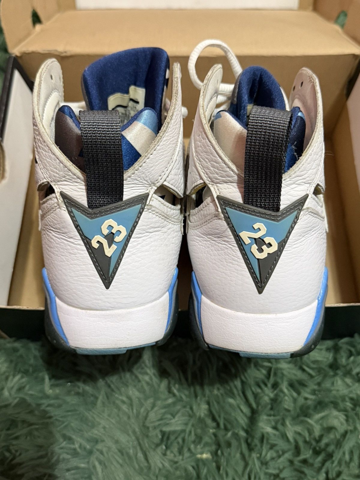 Nike jordan retro 7 french blue 2012 Size US 8 / EU 41 - 4 Thumbnail