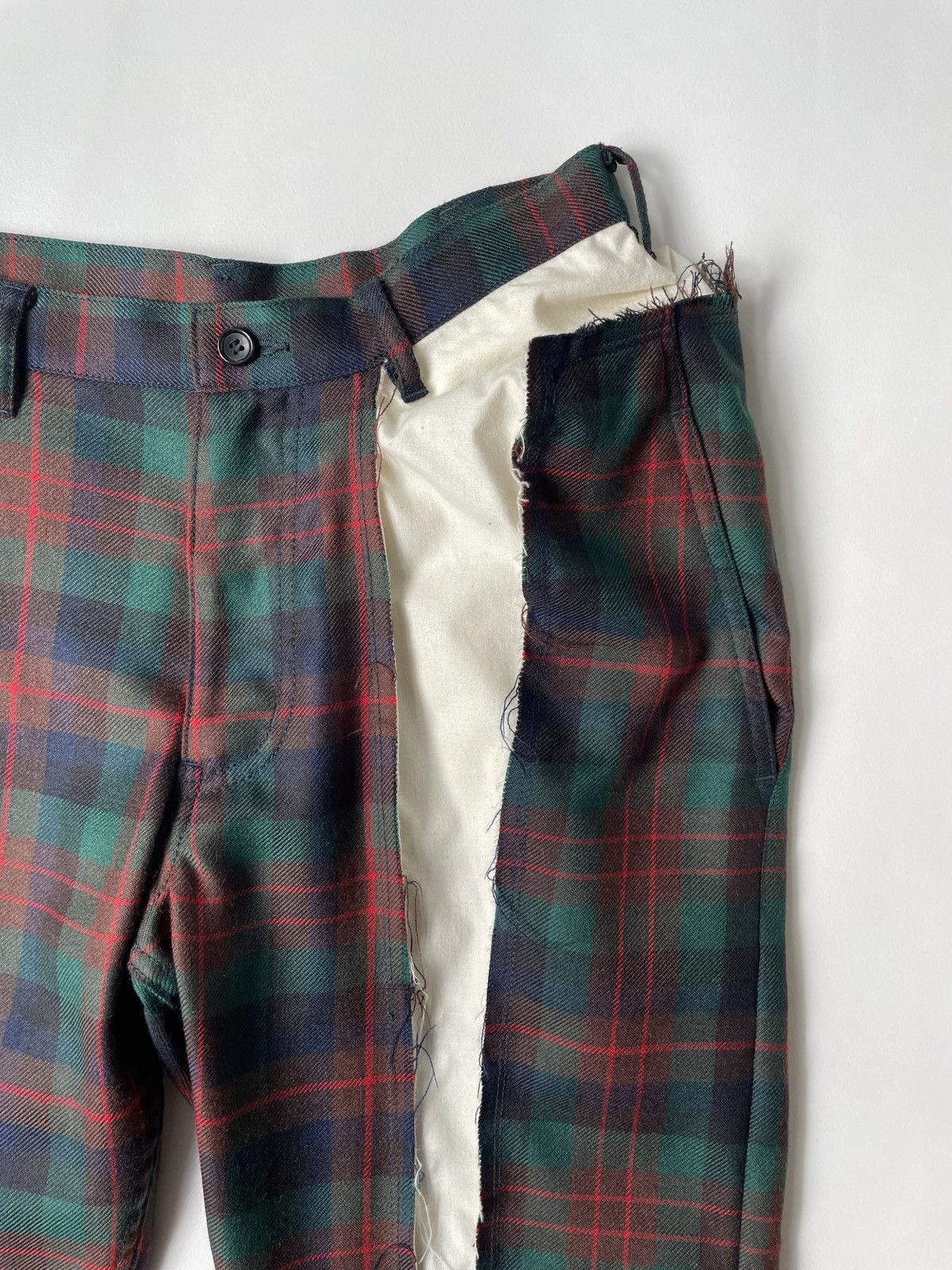 Comme des Garcons A/W 06 ‘Reworked Tartan’ Wool Trousers Size 26" / US 2 / IT 38 - 3 Thumbnail