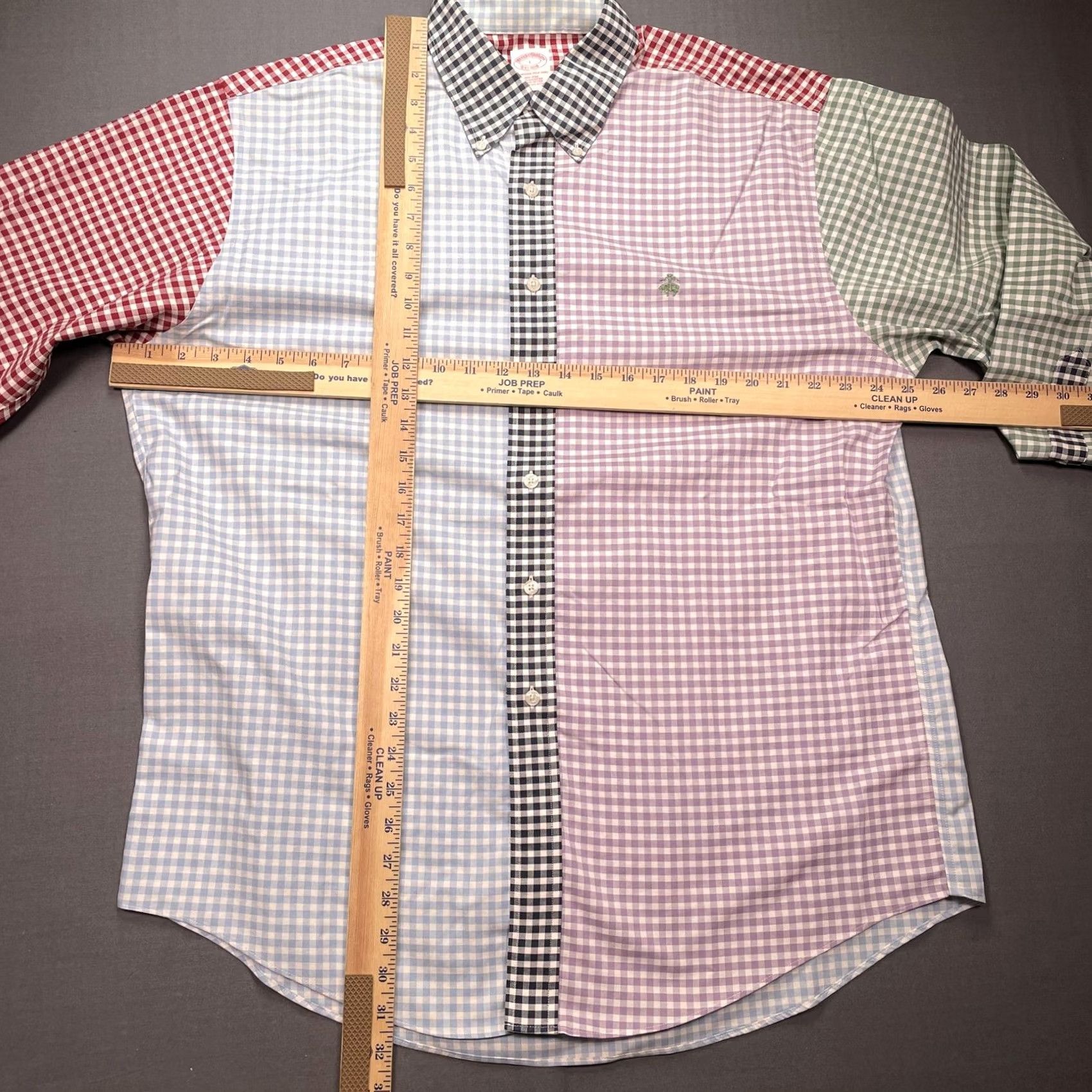 Brooks Brothers Brooks Brothers Shirt Mens Large Multicolor Check Non Iron Long Sleeve Button-Up Cotton Non-Iron Button-Down Collar Casual Size US L / EU 52-54 / 3 - 3 Thumbnail