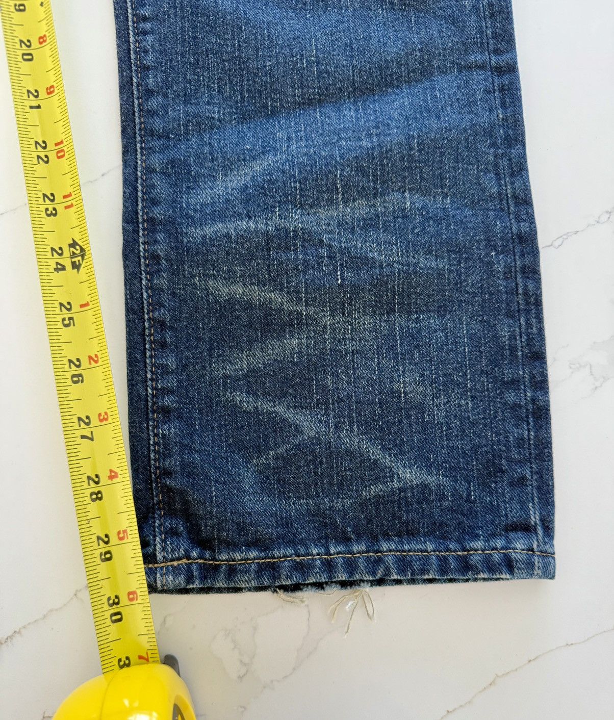 Polo Ralph Lauren × Ralph Lauren New Rare Polo Patchwork Distressed Straight Slim Jeans 30x30 Size US 30 / EU 46 - 16 Thumbnail