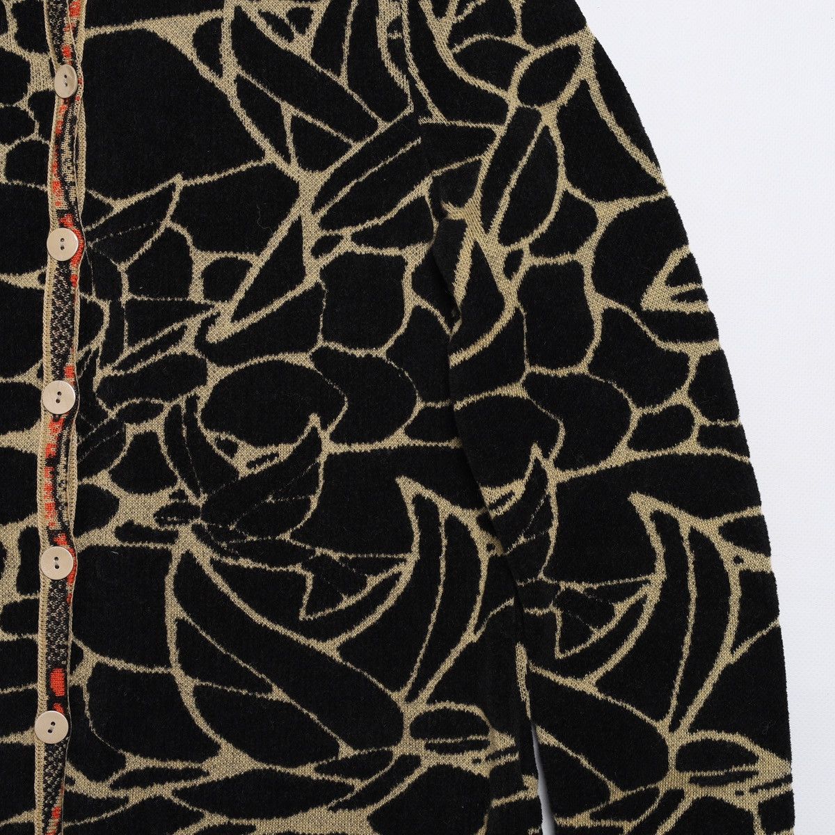Other Ivko Jacquard Pattern Cardigan Wool Sweater Size XS / US 0-2 / IT 36-38 - 4 Thumbnail