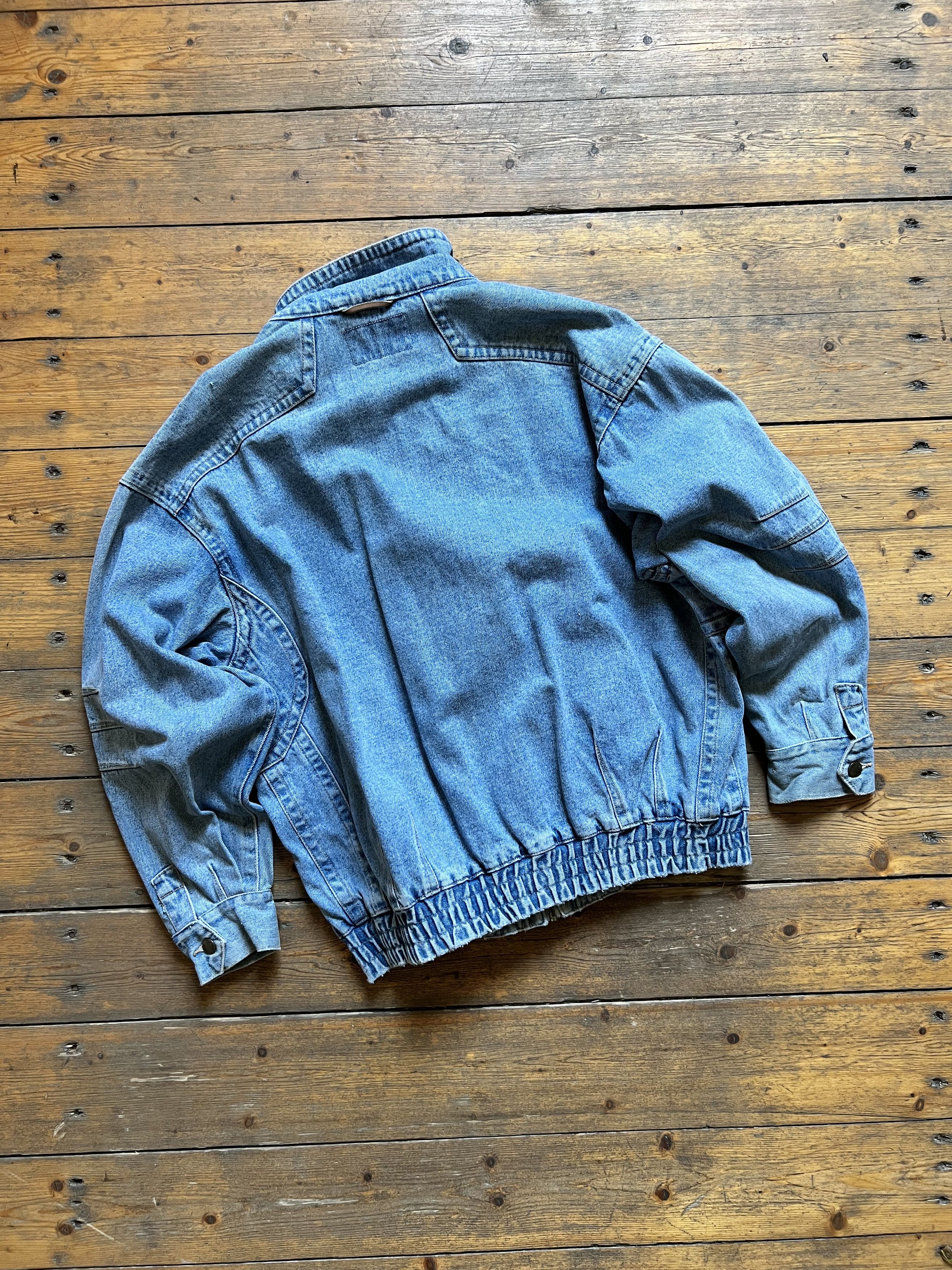 Other Brams Paris Vintage Heavy Denim Bomber Jacket NFS Size US XL / EU 56 / 4 - 6 Thumbnail