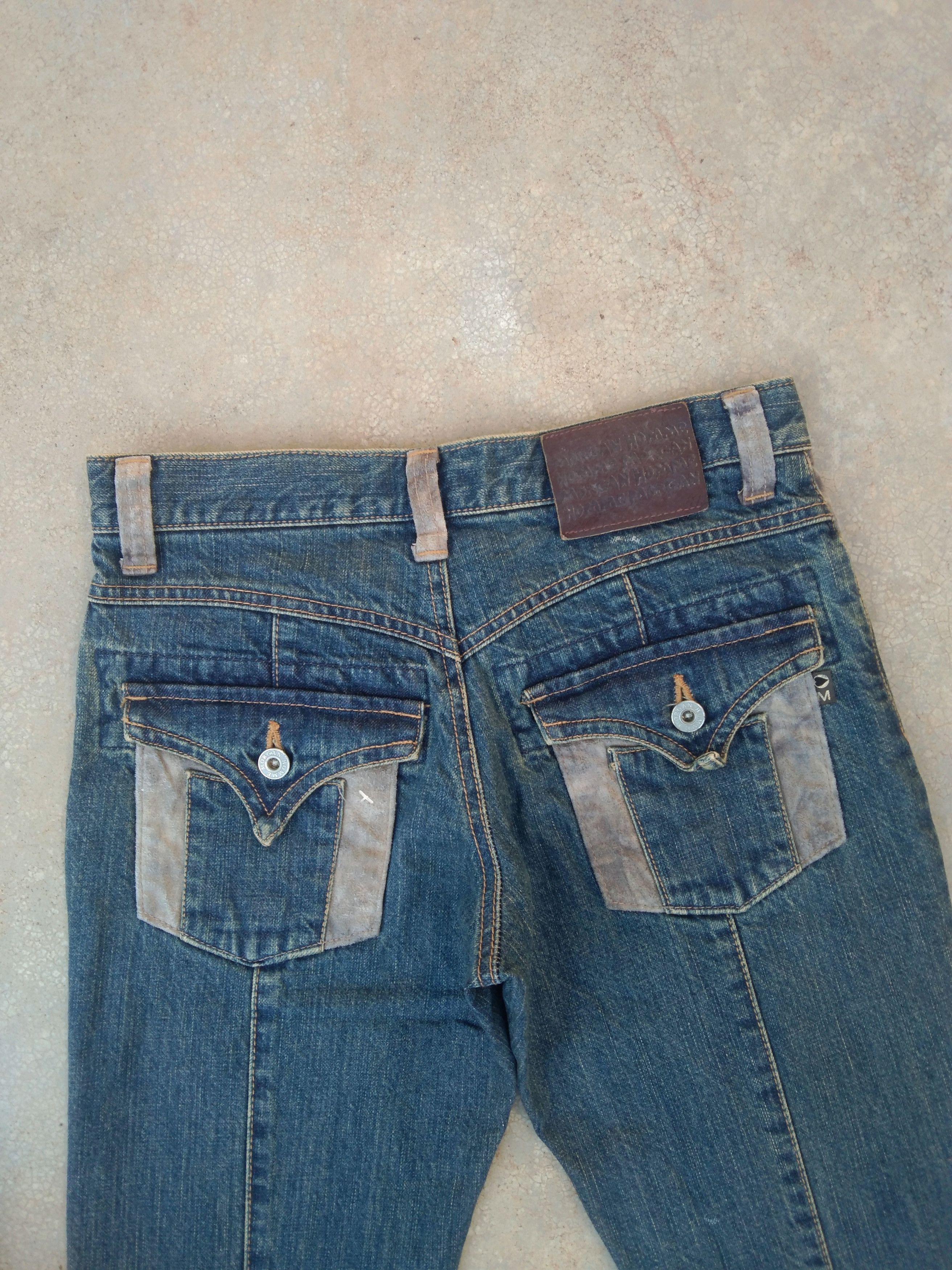 If Six Was Nine × Japanese Brand × Vintage Vintage Boot Cut Morgan Homme Distressed Flared Jeans 28x32 Size US 28 / EU 44 - 5 Thumbnail