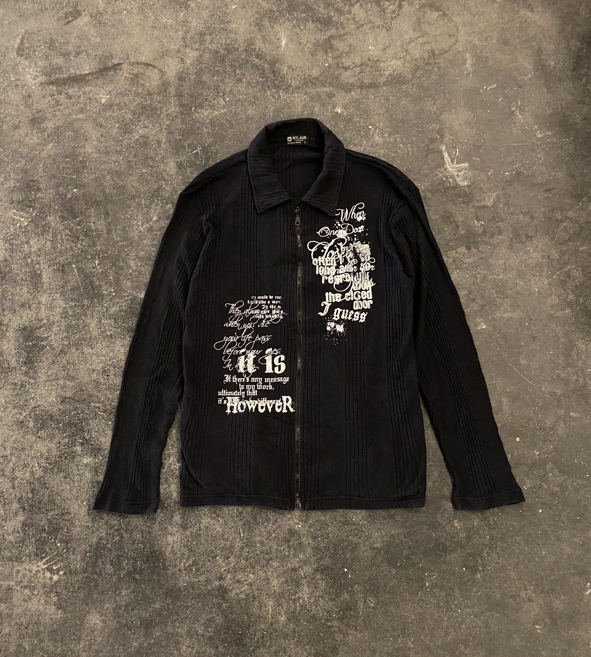 Hysteric Glamour Y2k Nylaus knit ifsixwasnine zip sweatshirt Size US L / EU 52-54 / 3 - 1 Thumbnail