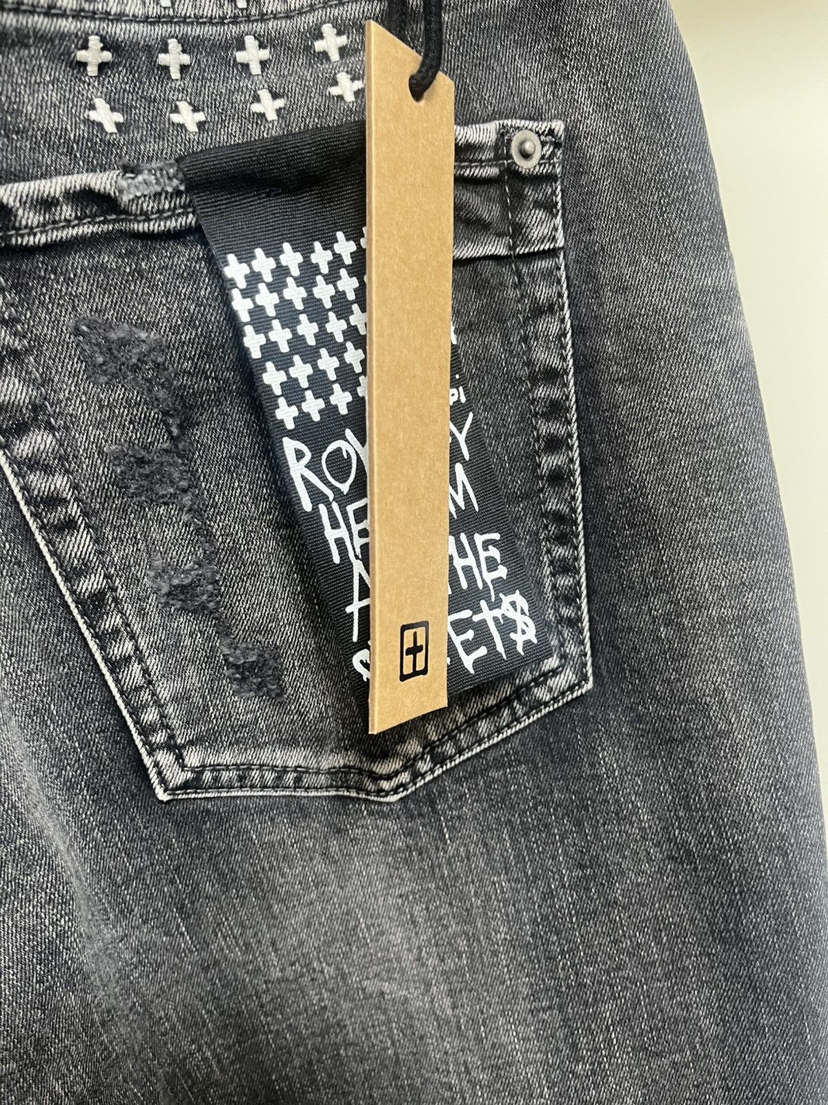 Ksubi Ksubi Van Winkle Distressed Embroidered Jeans Sz 36 Size US 36 / EU 52 - 9 Thumbnail