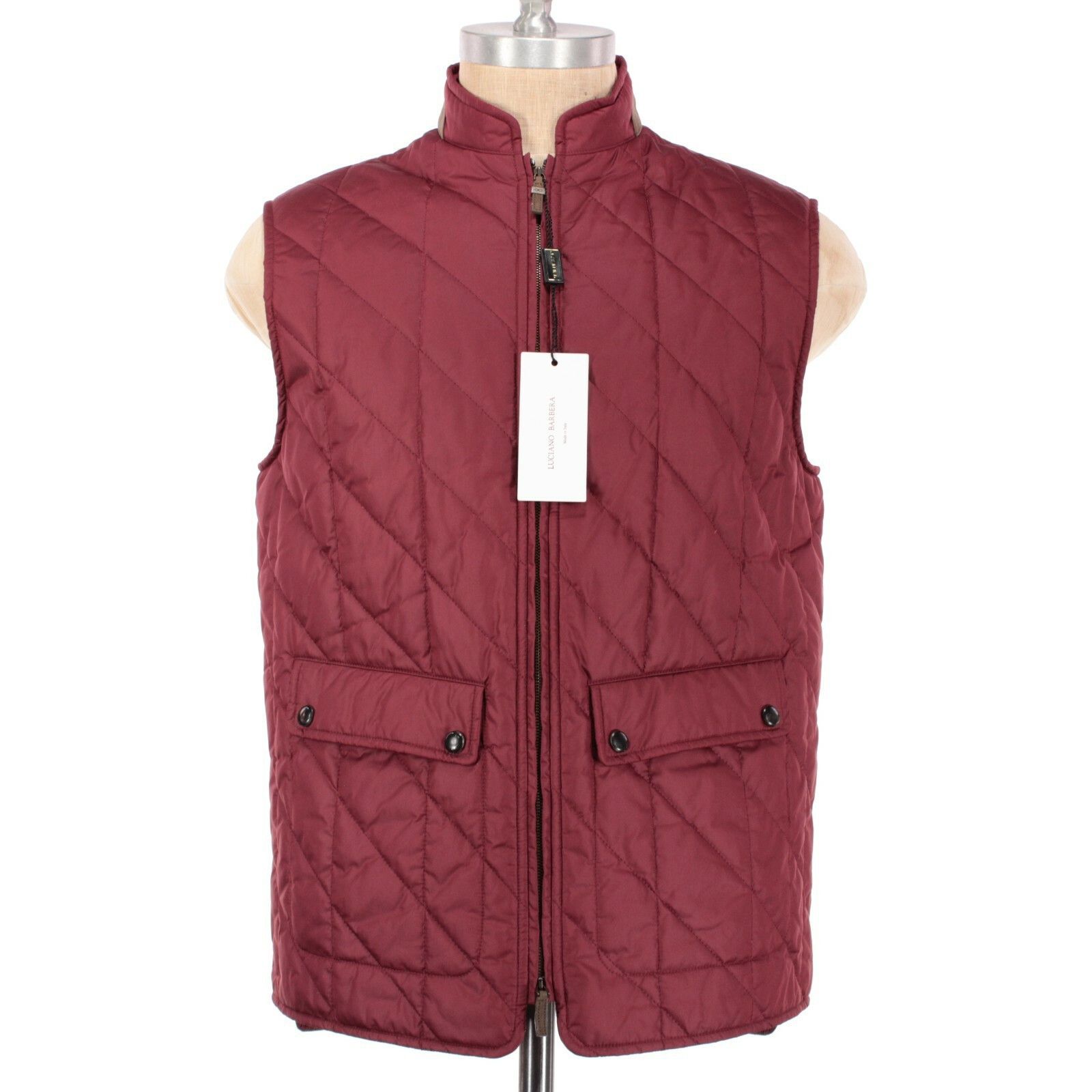 Luciano Barbera Luciano Barbera Vest Size M US In Red Polyester Size US M / EU 48-50 / 2 - 1 Thumbnail
