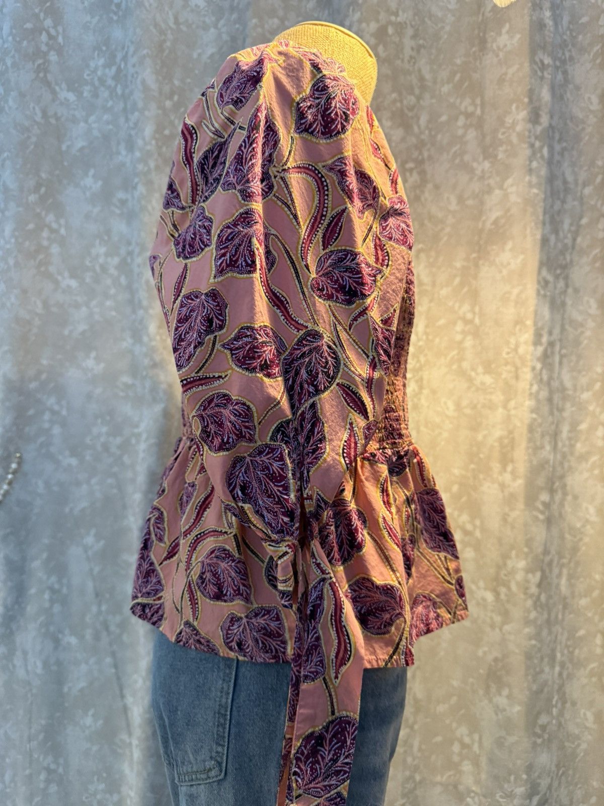 Other Boho Smocked Puff Sleeve Blouse – Size Medium Size M / US 6-8 / IT 42-44 - 4 Thumbnail