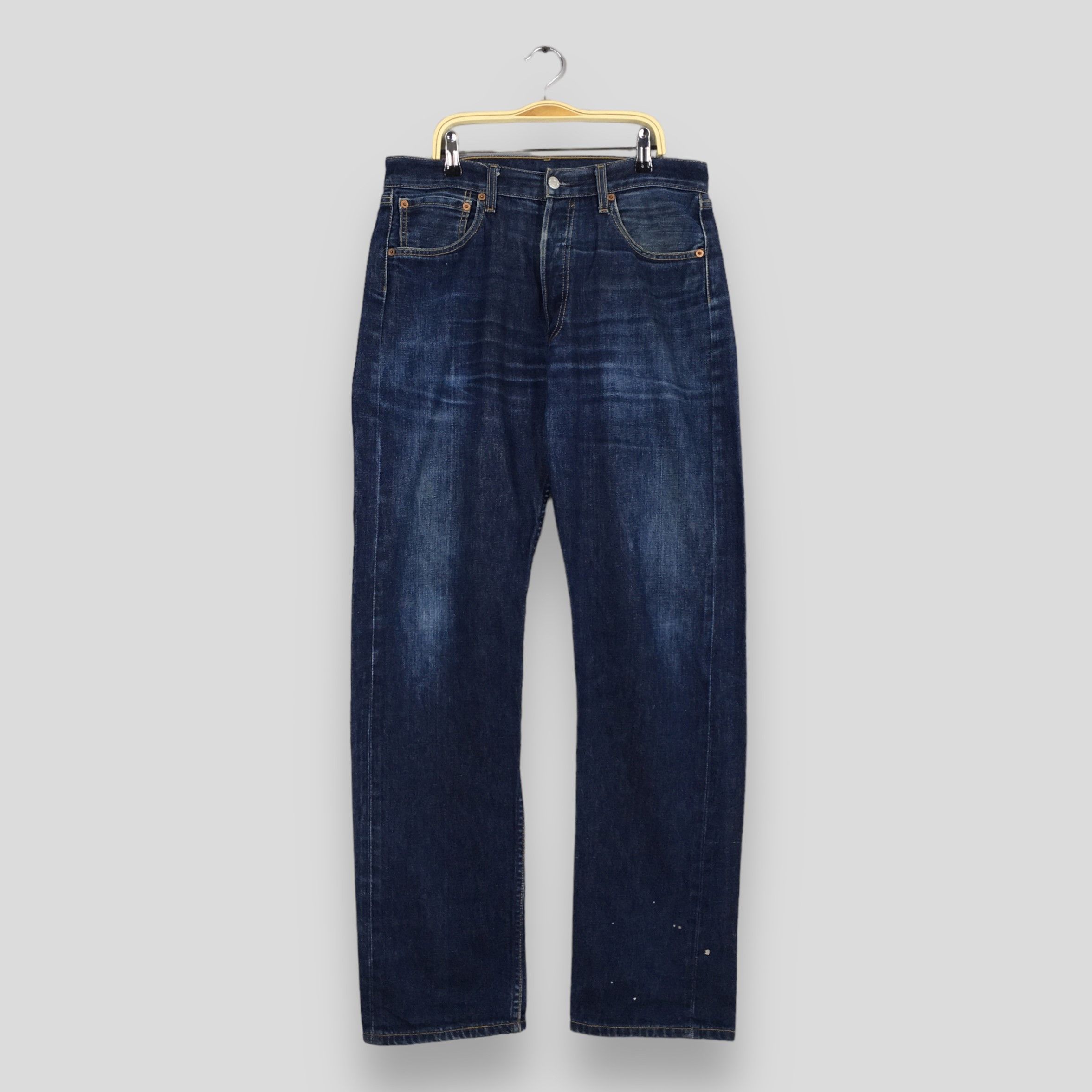 image of Size 32X32.5 Vintage 90's Levi's 501 Faded Blue Jeans, Men's