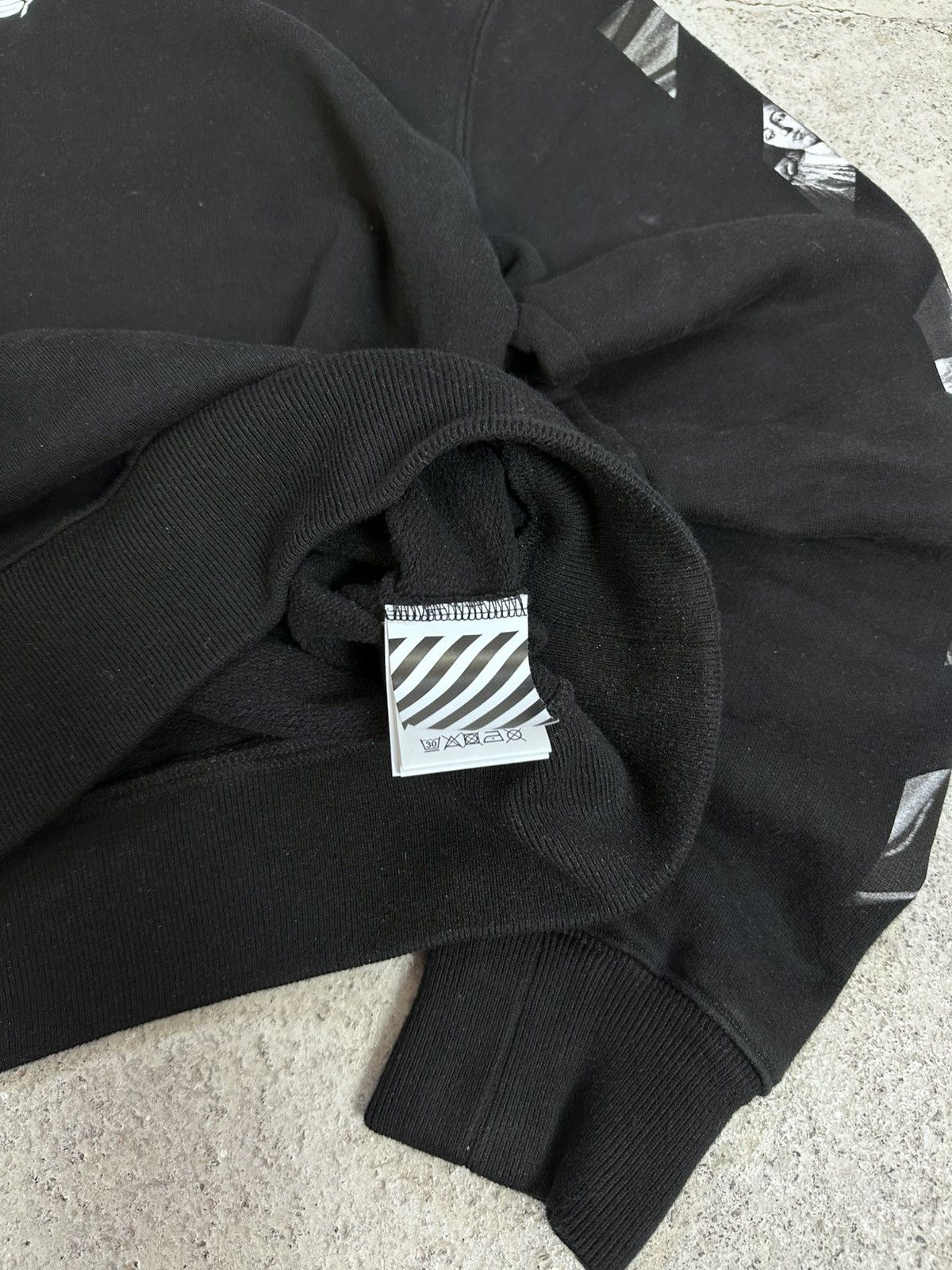 Off-White Off-White Caravaggio Crewneck Sweatshirt Black / Arrows Size US S / EU 44-46 / 1 - 12 Thumbnail