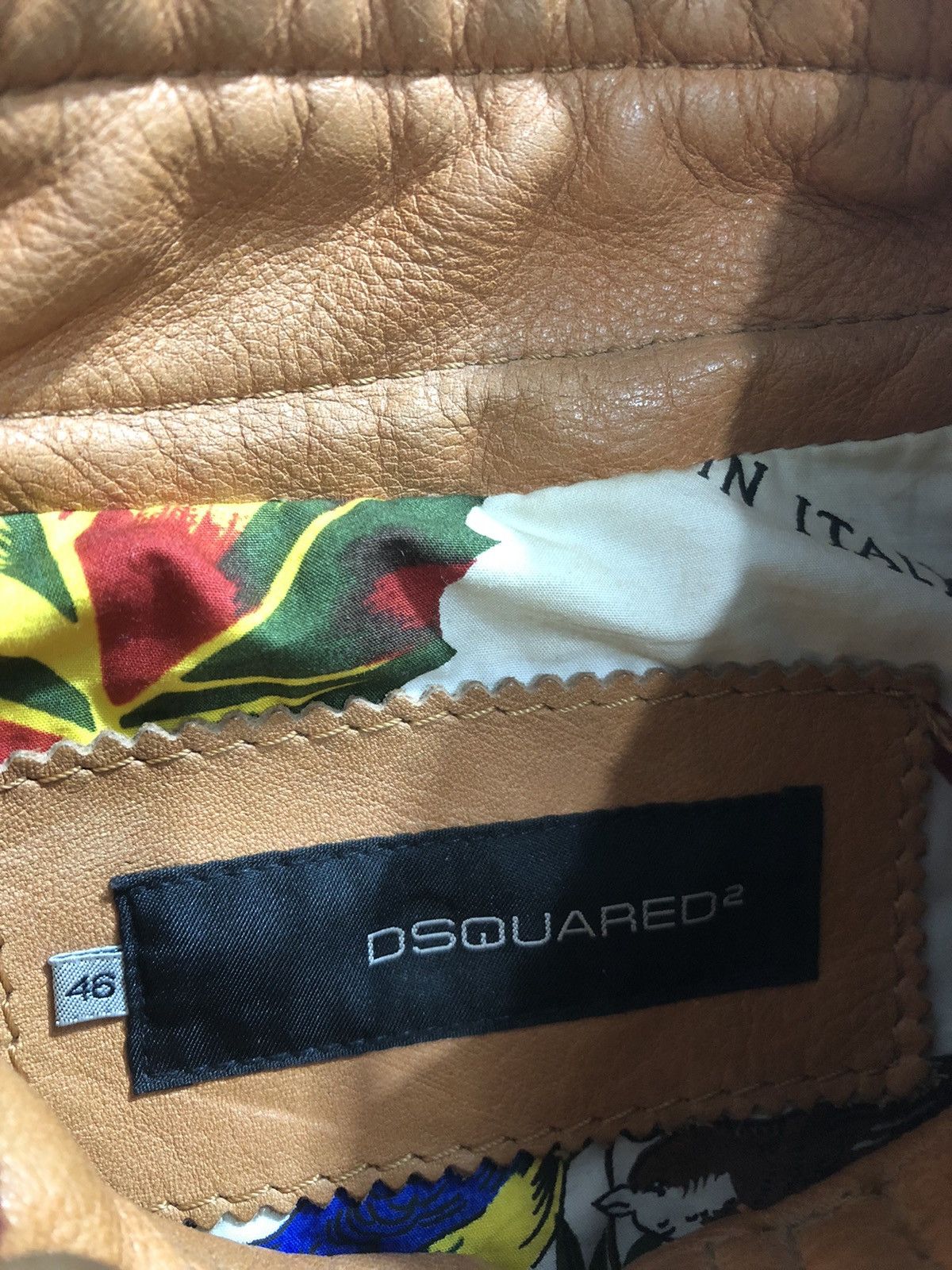 Dsquared2 DSQUARED2 Leather Brown Jacket y2k casual Size US M / EU 48-50 / 2 - 14 Thumbnail