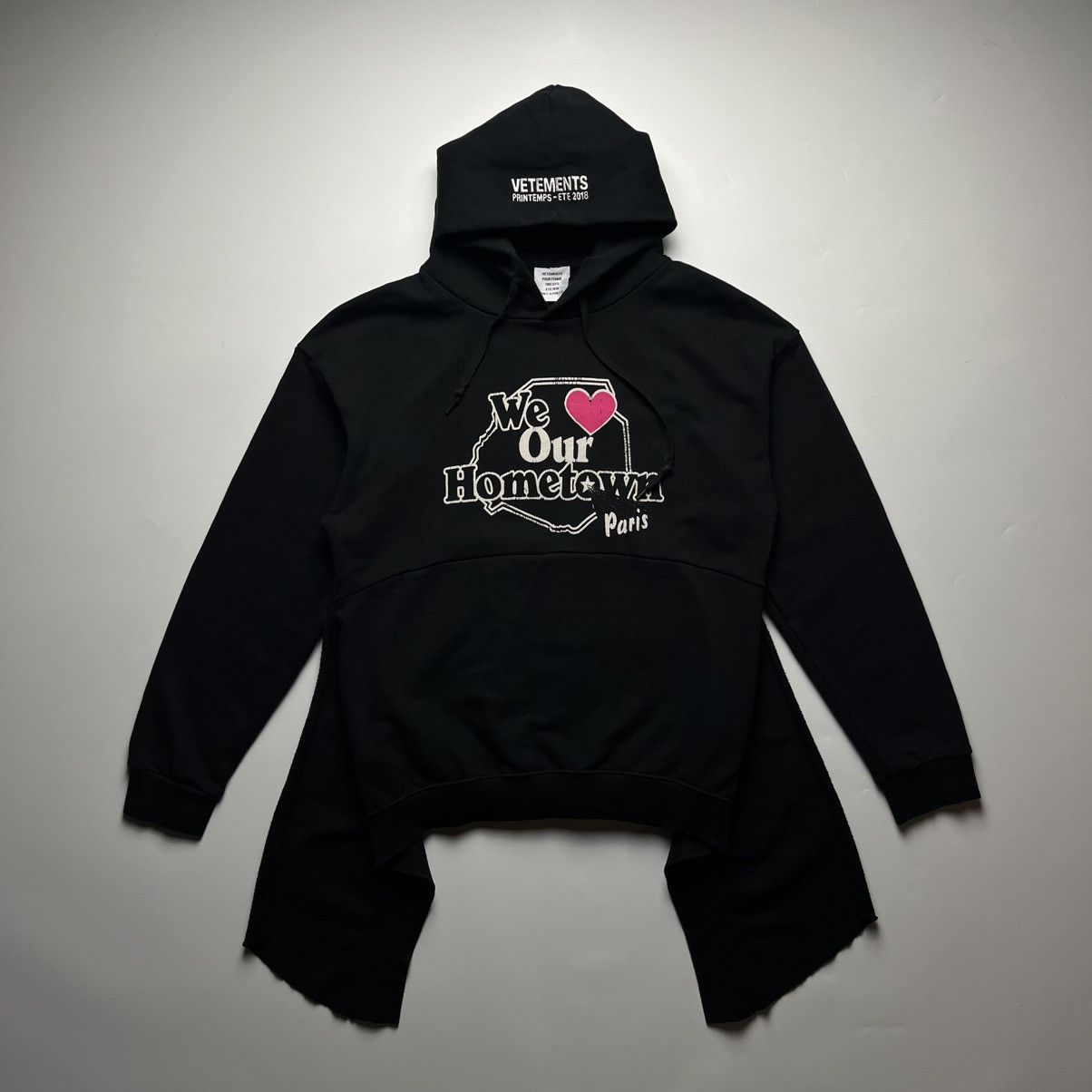 Vetements SS18 “We Love Our Hometown” Reconstructed Hoodie