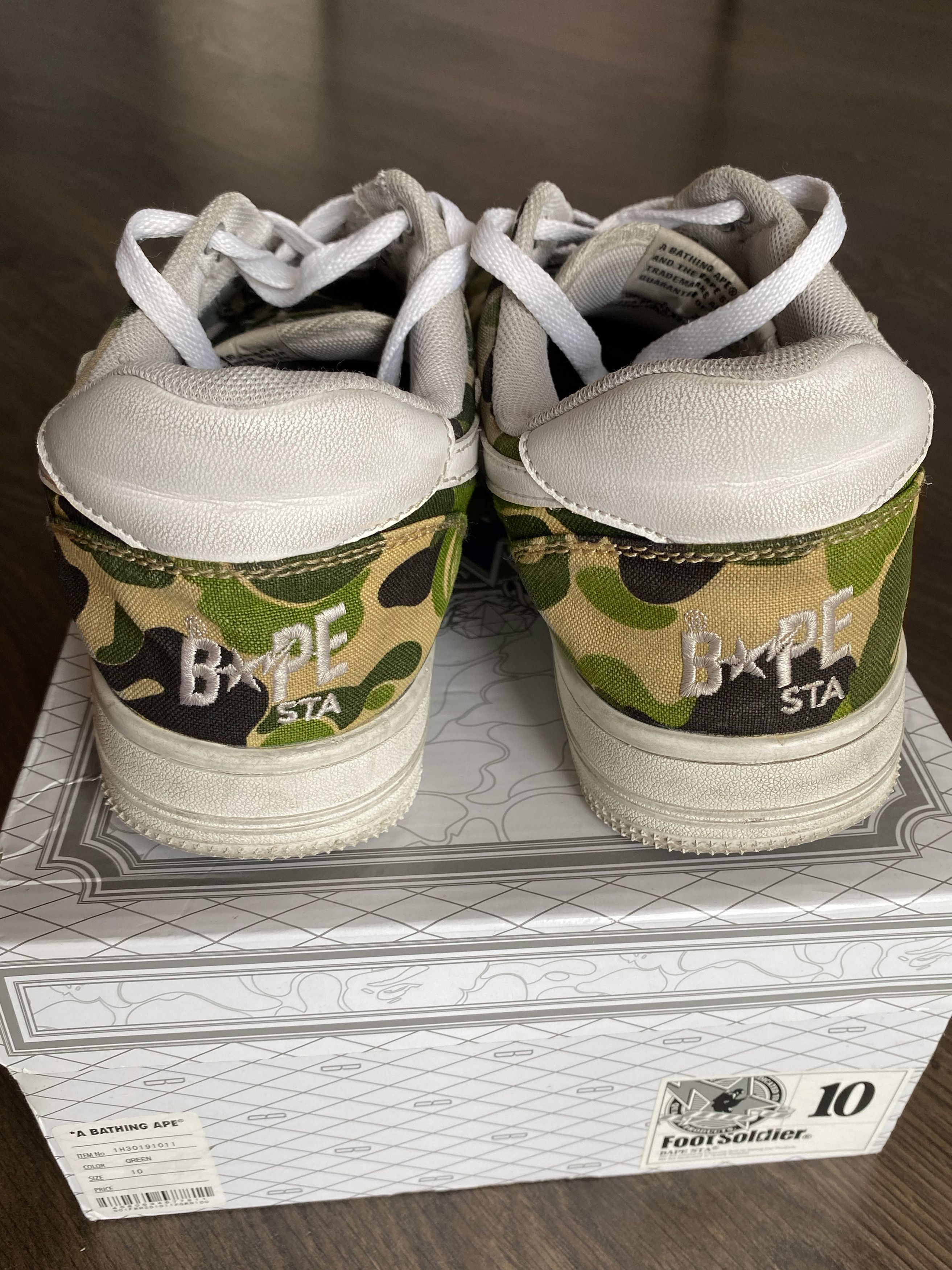 Bape BAPE Bape Sta ABC Camo Canvas – Green Camo Size US 10 / EU 43 - 4 Thumbnail