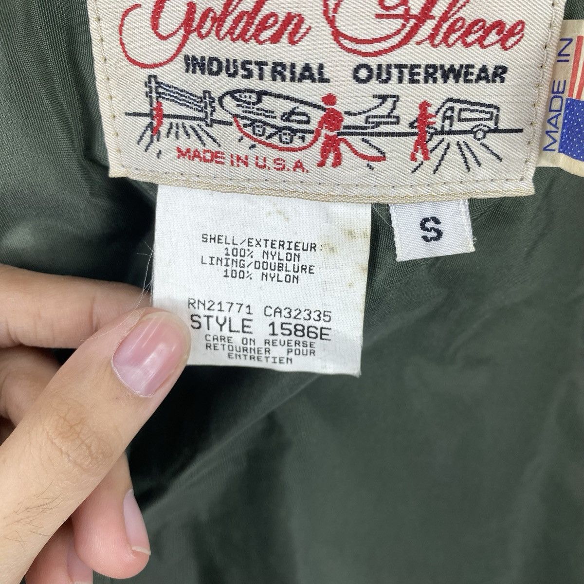 Vintage Vintage GOLDEN FLEECE USA Industrial Outerwear Military Size US S / EU 44-46 / 1 - 8 Thumbnail