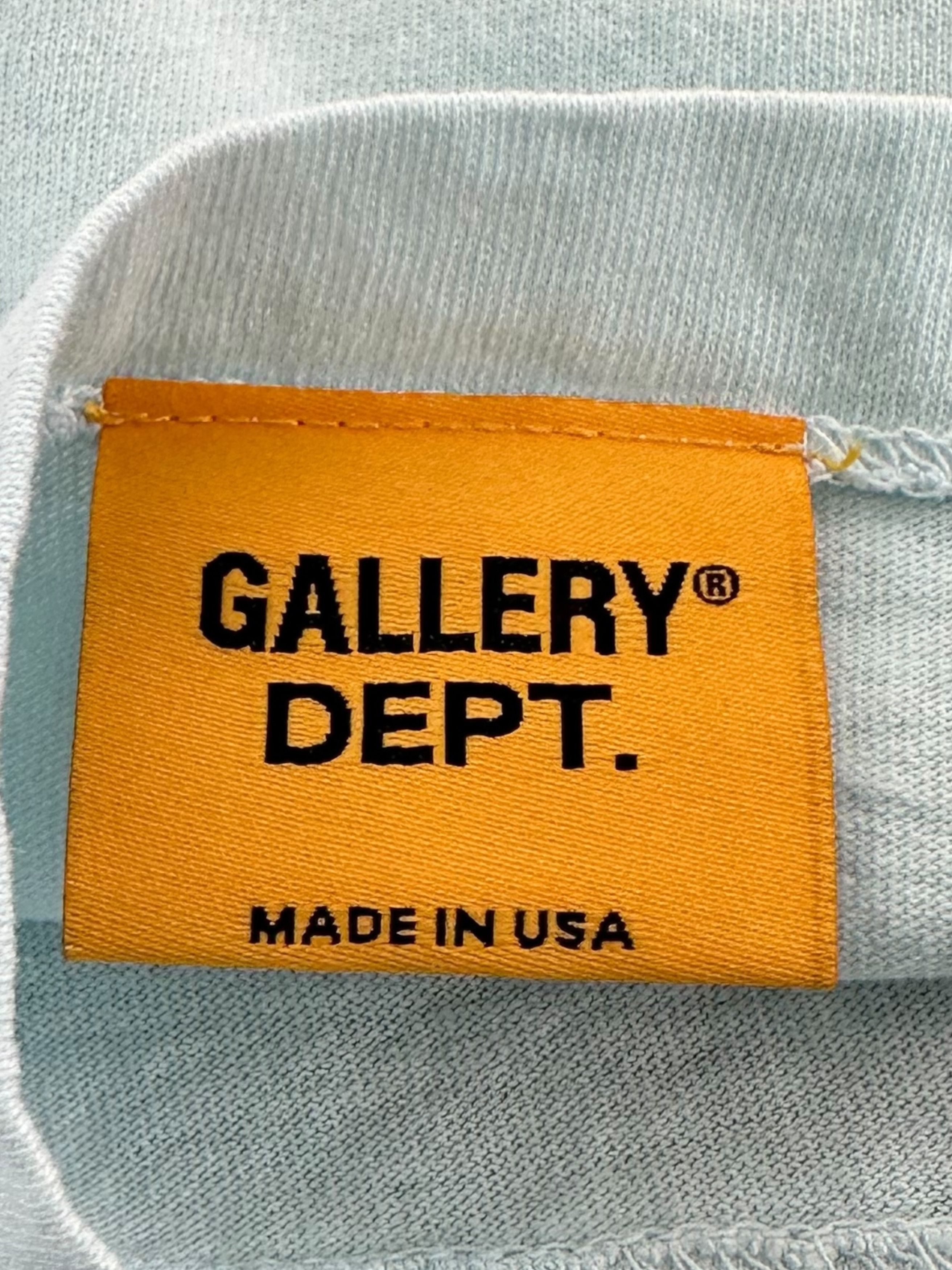 Gallery Dept. Gallery Dept Light Blue & Navy Art Dept T-Shirt Size US S / EU 44-46 / 1 - 5 Thumbnail