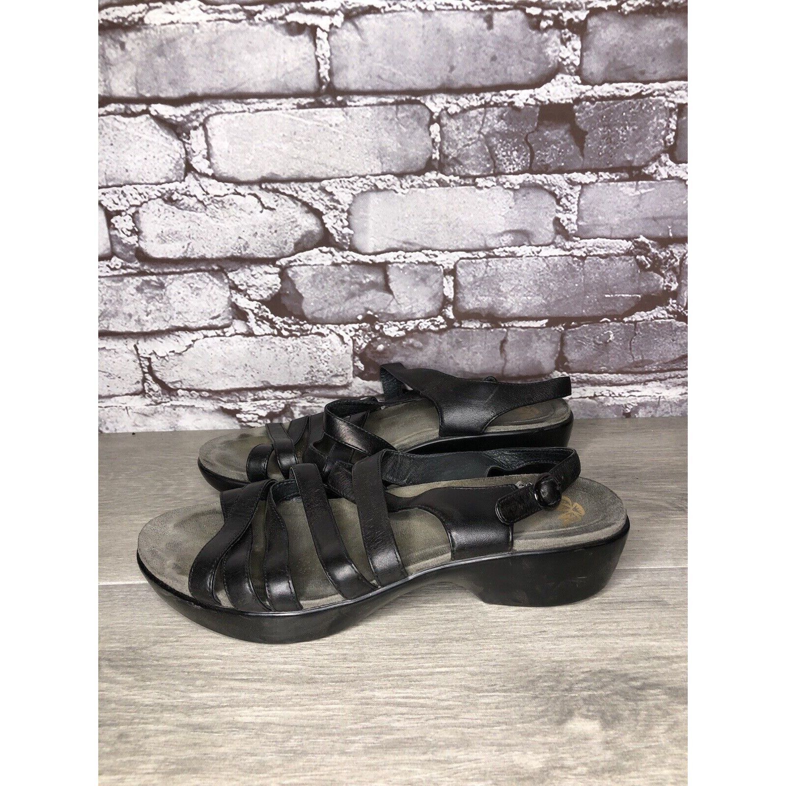 Other Dansko 2406020200 Black Leather Ankle Strap Heel Sandals Wom Size US 8 / IT 38 - 6 Thumbnail