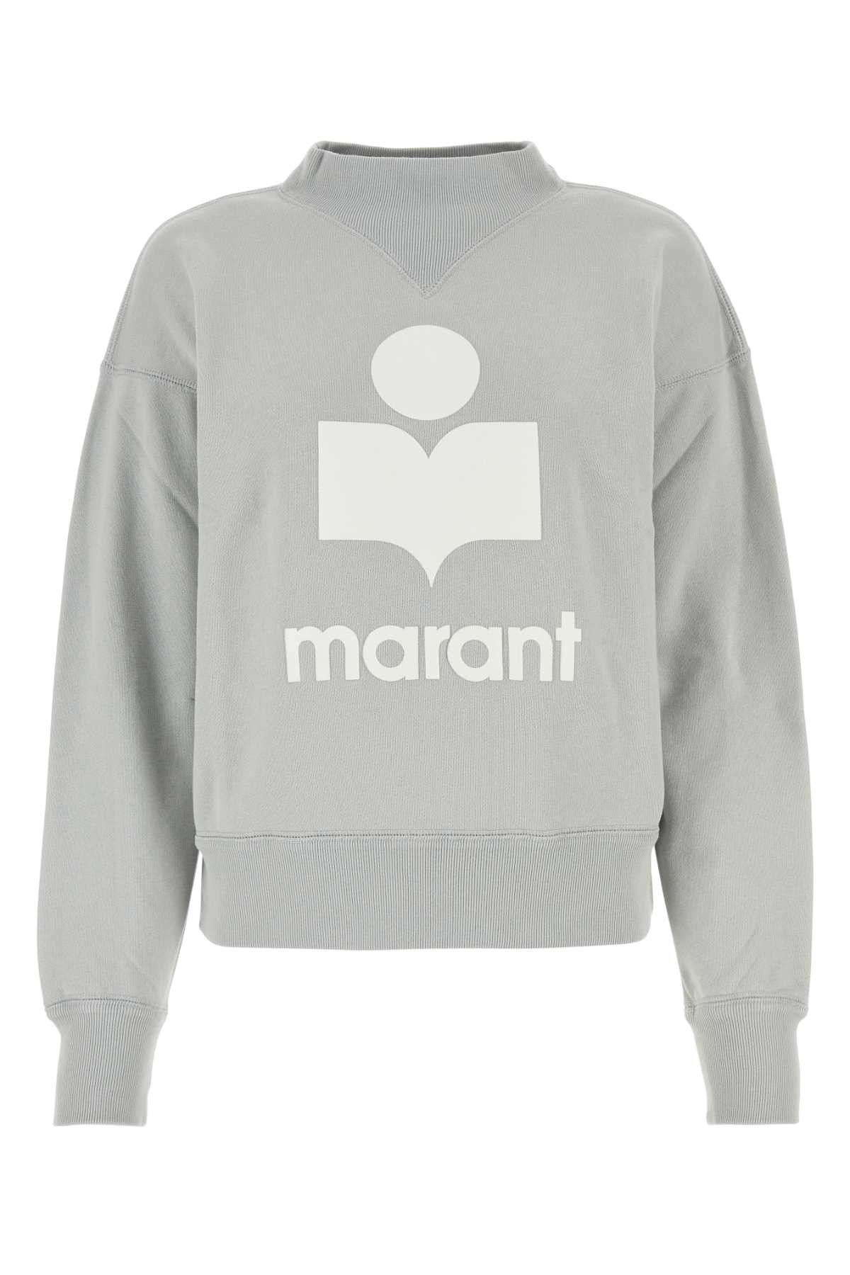image of Isabel Marant Etoile Ice Cotton Blend Moby Sweatshirt in White, Women's (Size XS)