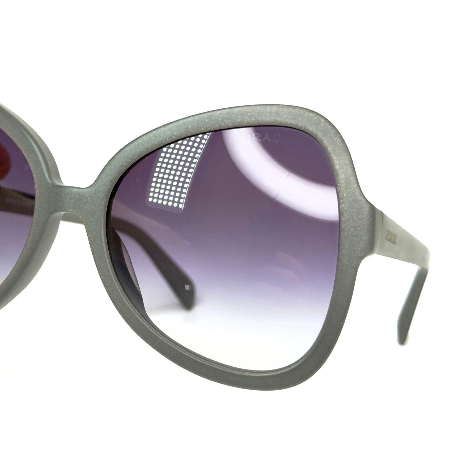 Prada PRADA PR05SS SOFT POP 05S Triangle Matte Grey Violet 05SS Size ONE SIZE - 2 Thumbnail