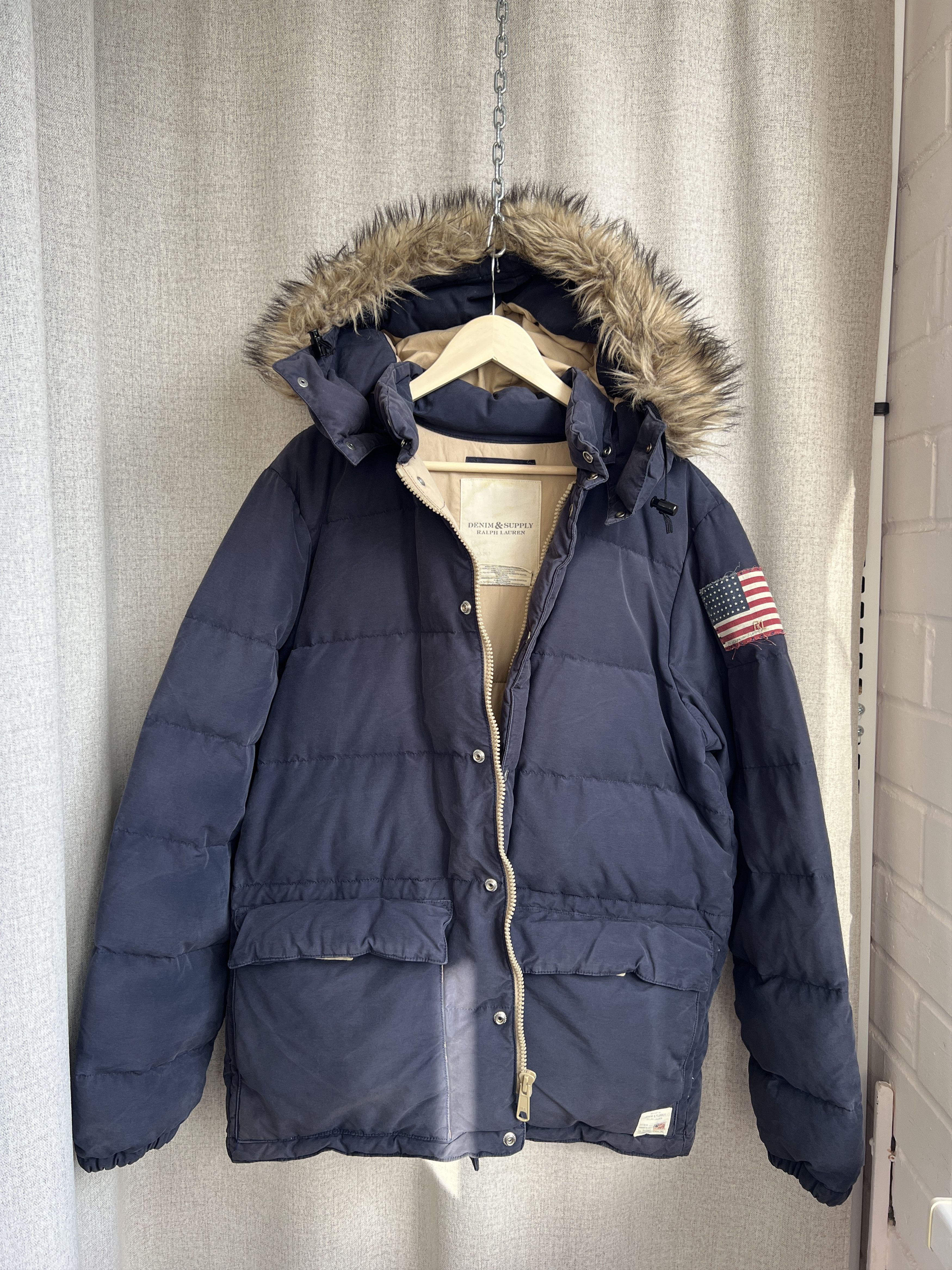 Polo Ralph Lauren Vintage Ralph Lauren Denim Supply USA Flag Navy Down Parka Size US L / EU 52-54 / 3 - 4 Thumbnail