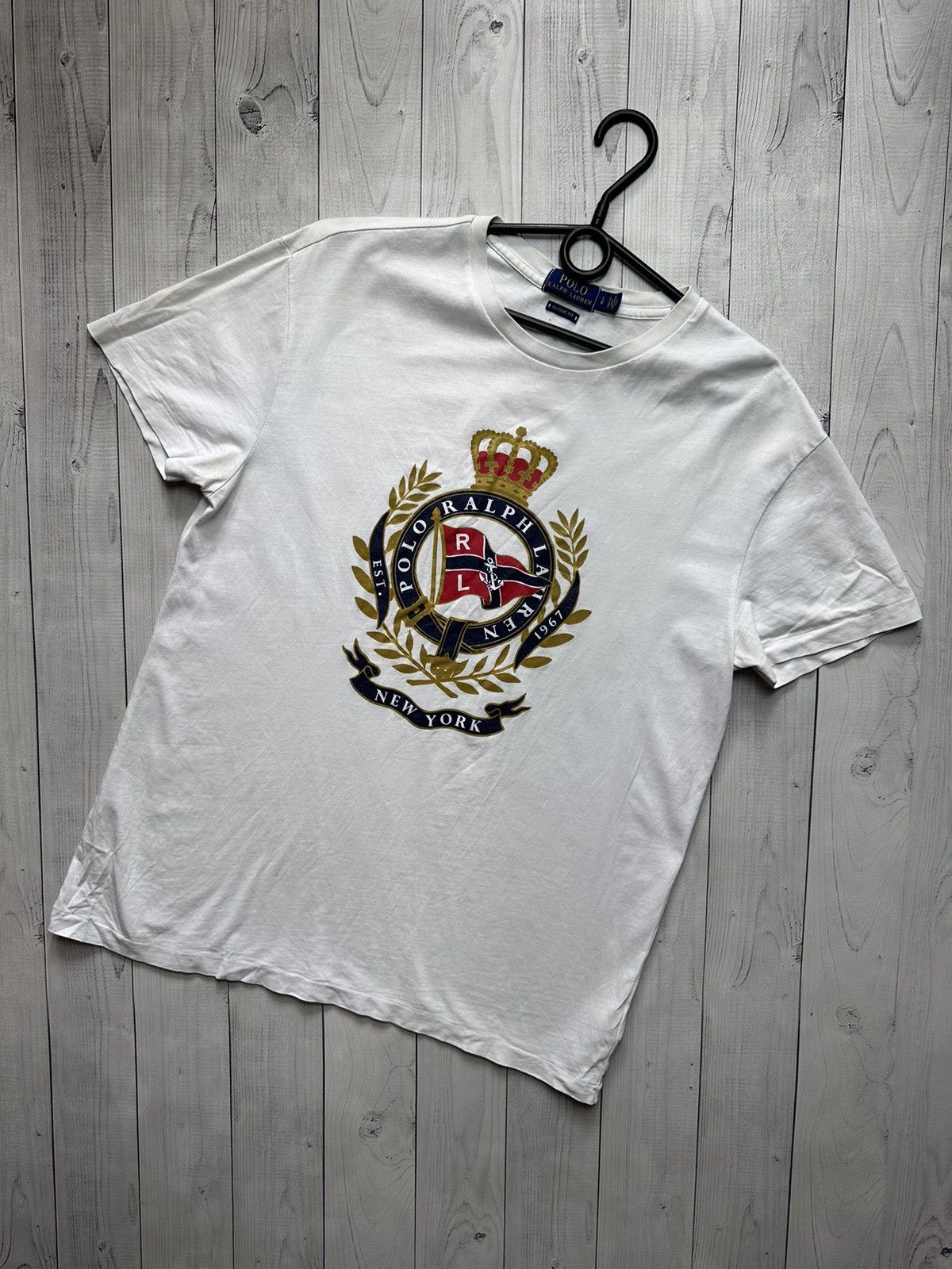 Polo Ralph Lauren × Vintage Vintage Polo Ralph Lauren big logo rare size S New York Size US S / EU 44-46 / 1 - 1 Thumbnail