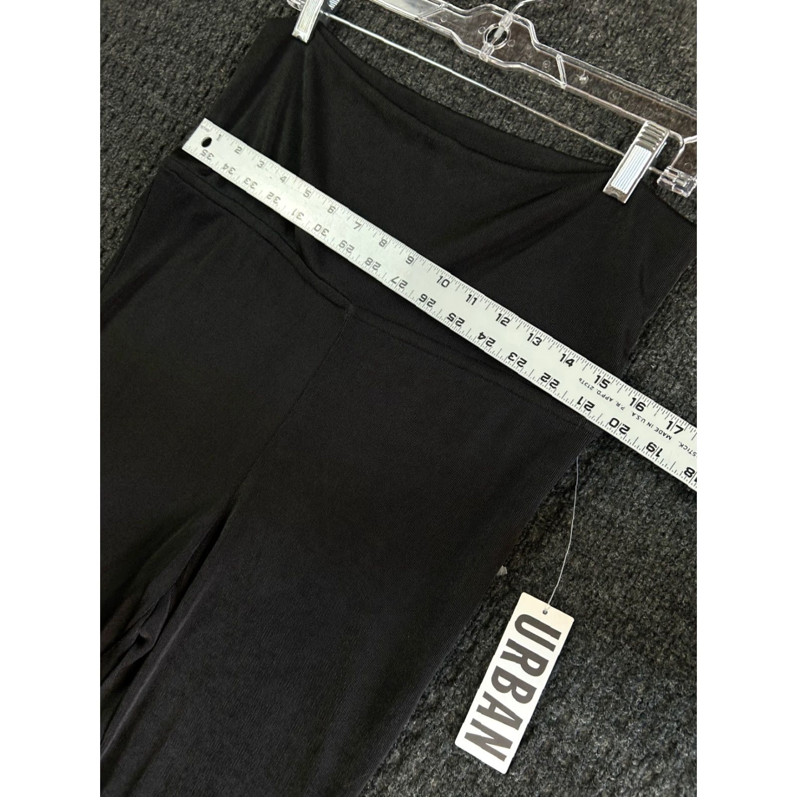 Urban Outfitters Urban Outfitters High Waisted Flare Boot Cut Leggings Pants L Black NEW Womens Regular Pant Size 36" / US 14 / IT 50 - 6 Thumbnail