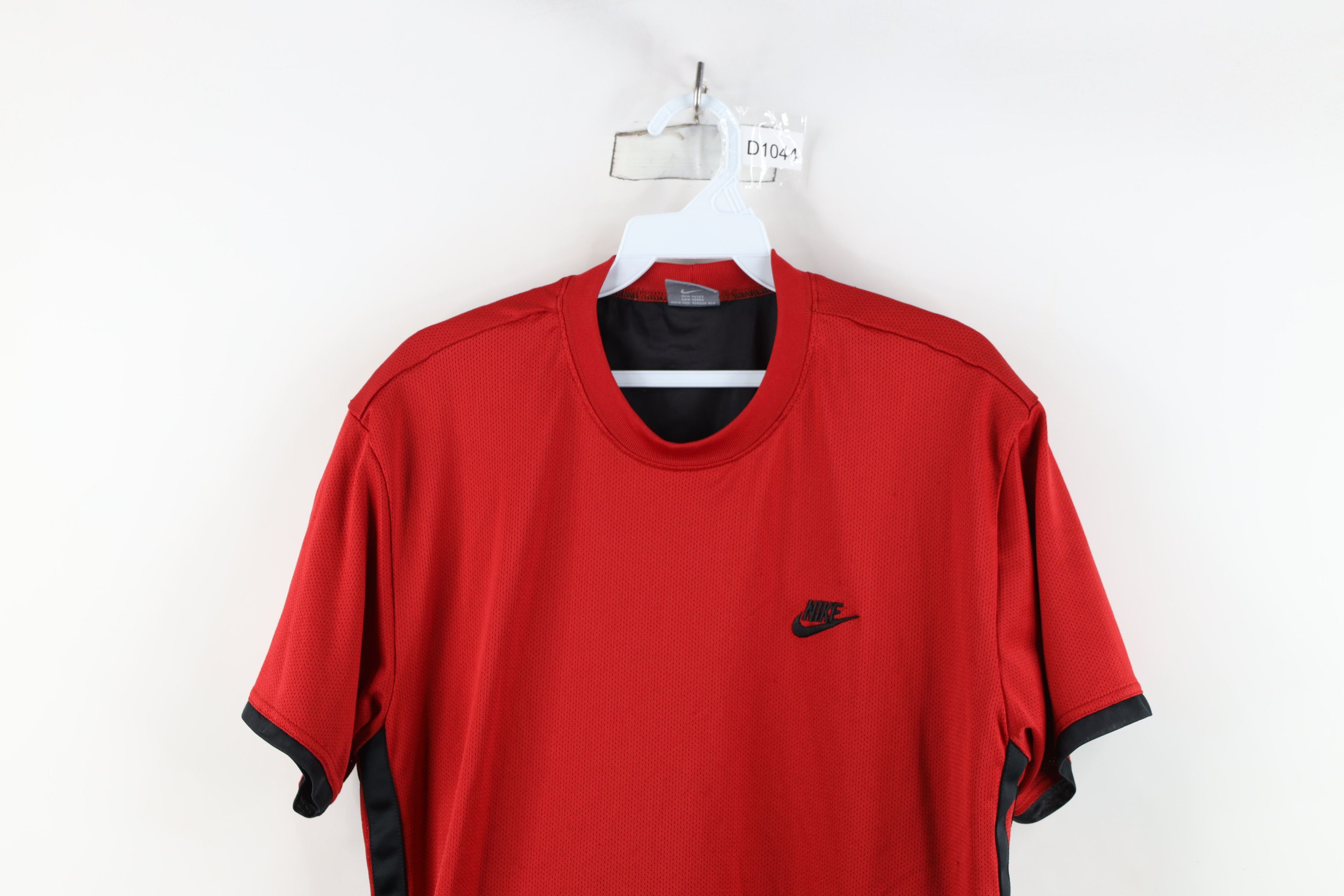 Nike × Vintage Vintage 90s Y2K Nike Mini Swoosh Spell Out Mesh T-Shirt Size US L / EU 52-54 / 3 - 2 Thumbnail