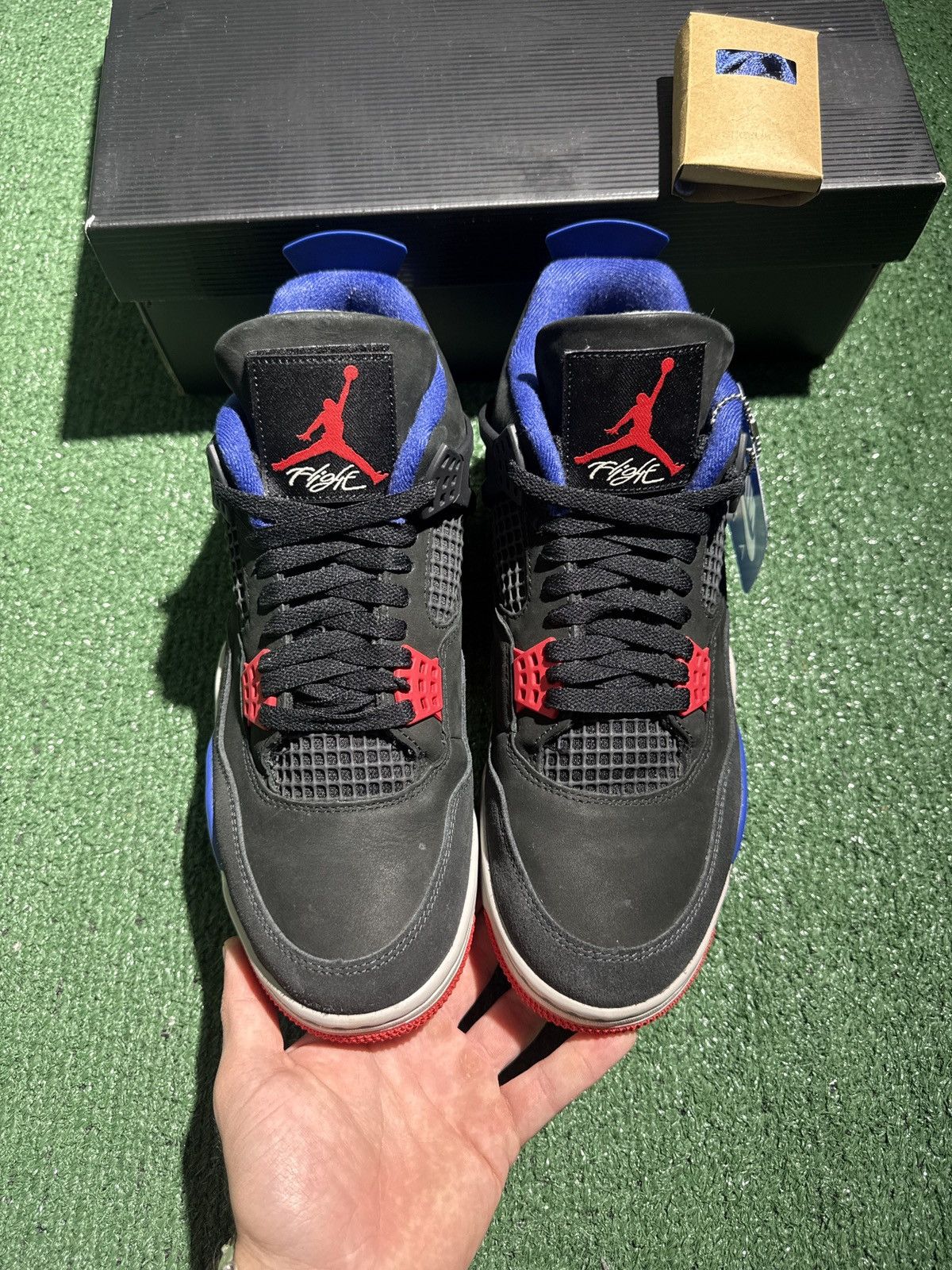 Jordan Brand Jordan 4 rare air white lettering Size US 9.5 / EU 42-43 - 2 Thumbnail