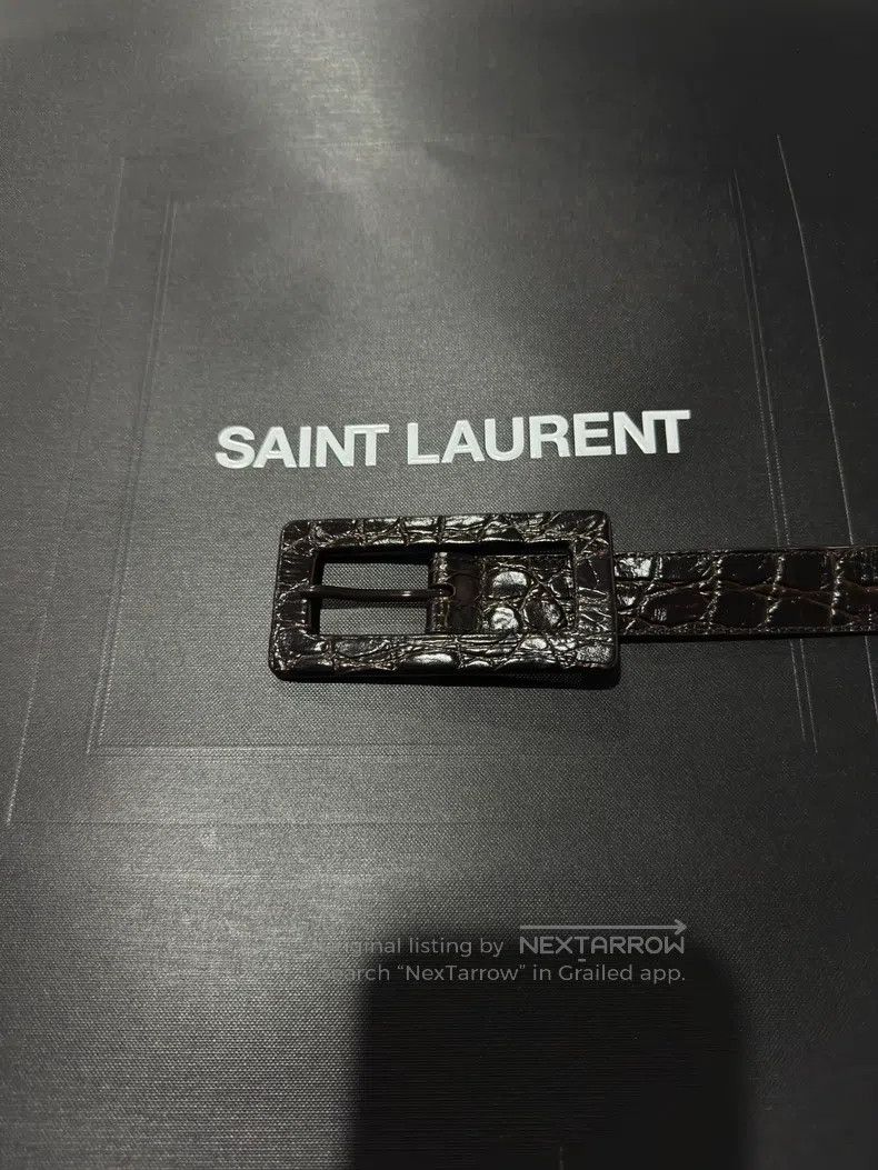 Saint Laurent Paris Saint Laurent Paris size 75 Large Embossed Belt Size ONE SIZE - 2 Thumbnail