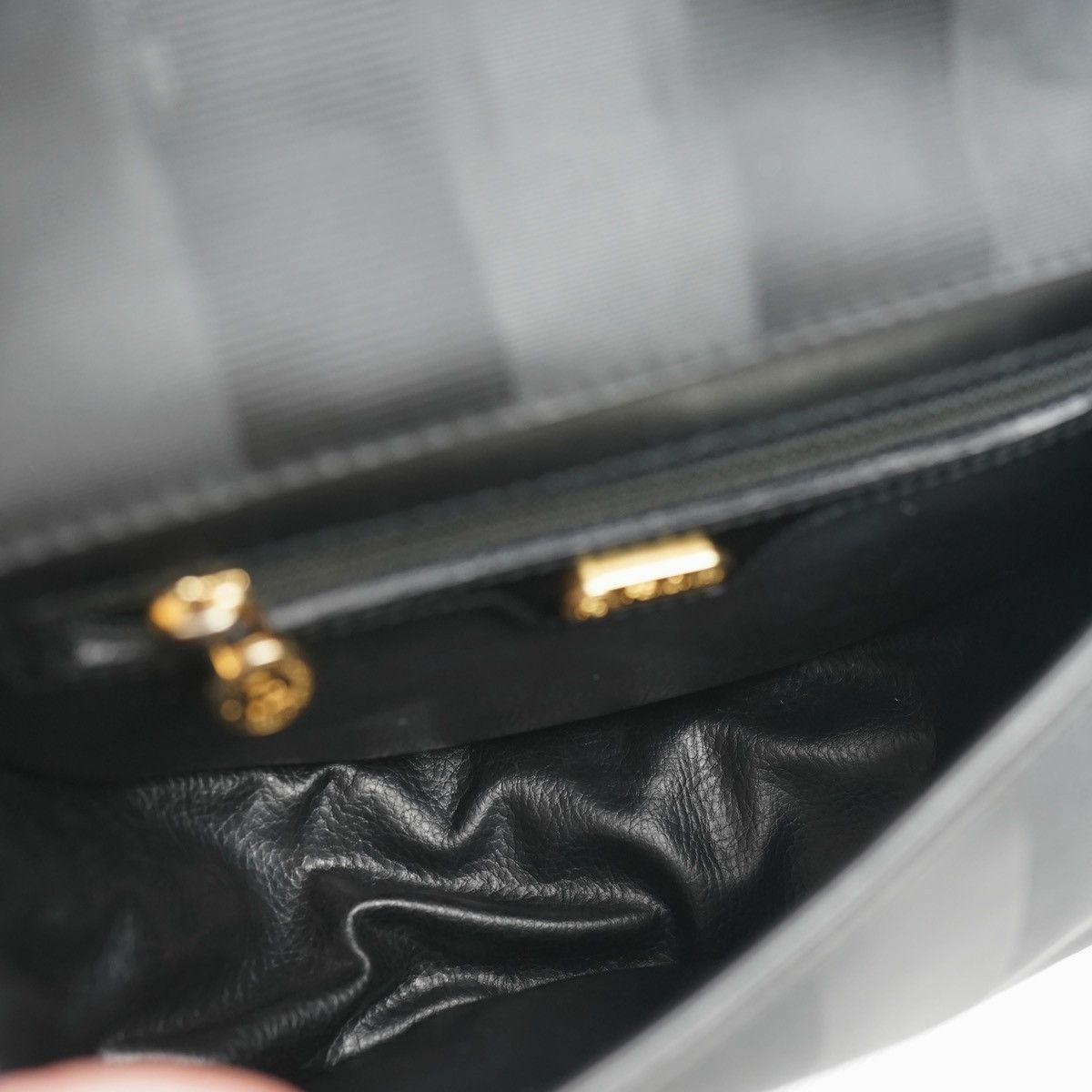 Fendi Fendi Vintage Black Half Moon Pequin Bag Mint Rare Size ONE SIZE - 13 Thumbnail