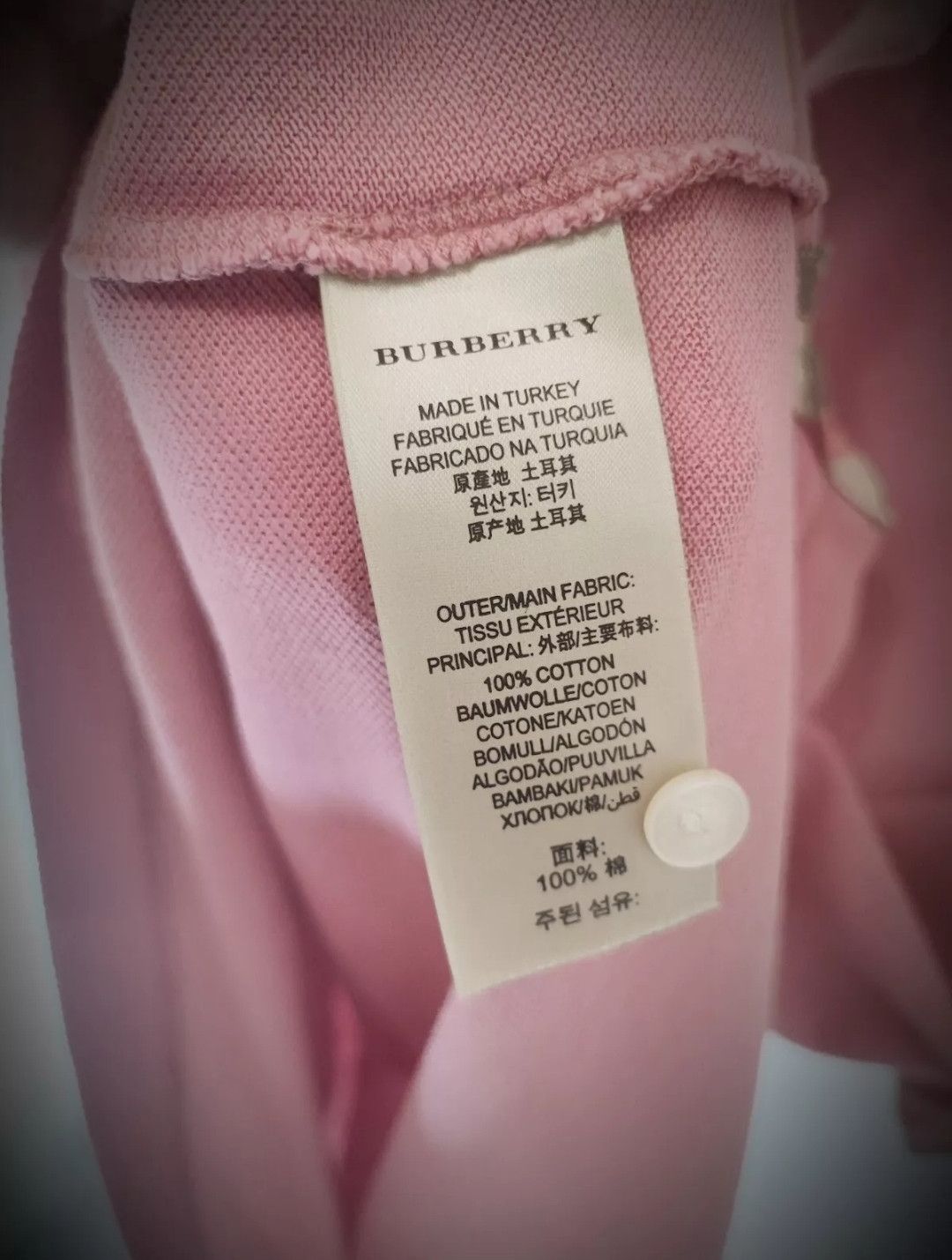 🔥 Burberry Polo Size M pink🔥