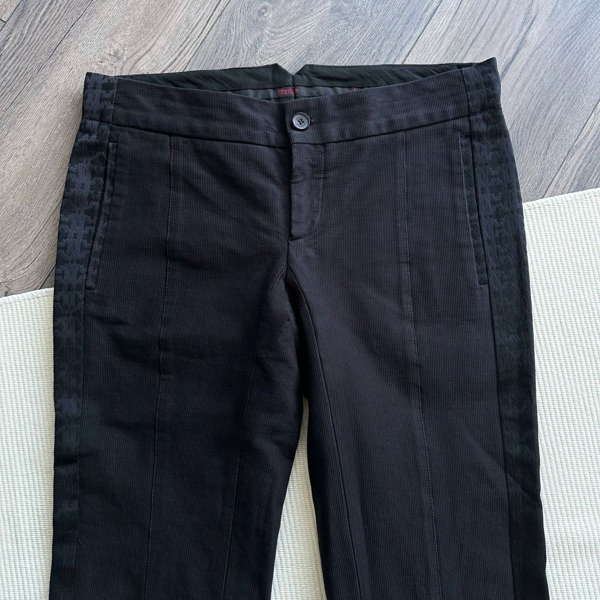 Roberto Cavalli Vintage Roberto Cavalli Boot Cut Black Trousers Size US 32 / EU 48 - 3 Thumbnail